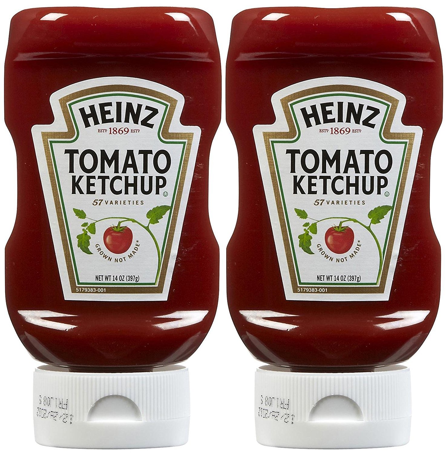 Amazon.com: Heinz, Tomato Ketchup, 14oz Squeeze Bottle (Pack of 2 ...