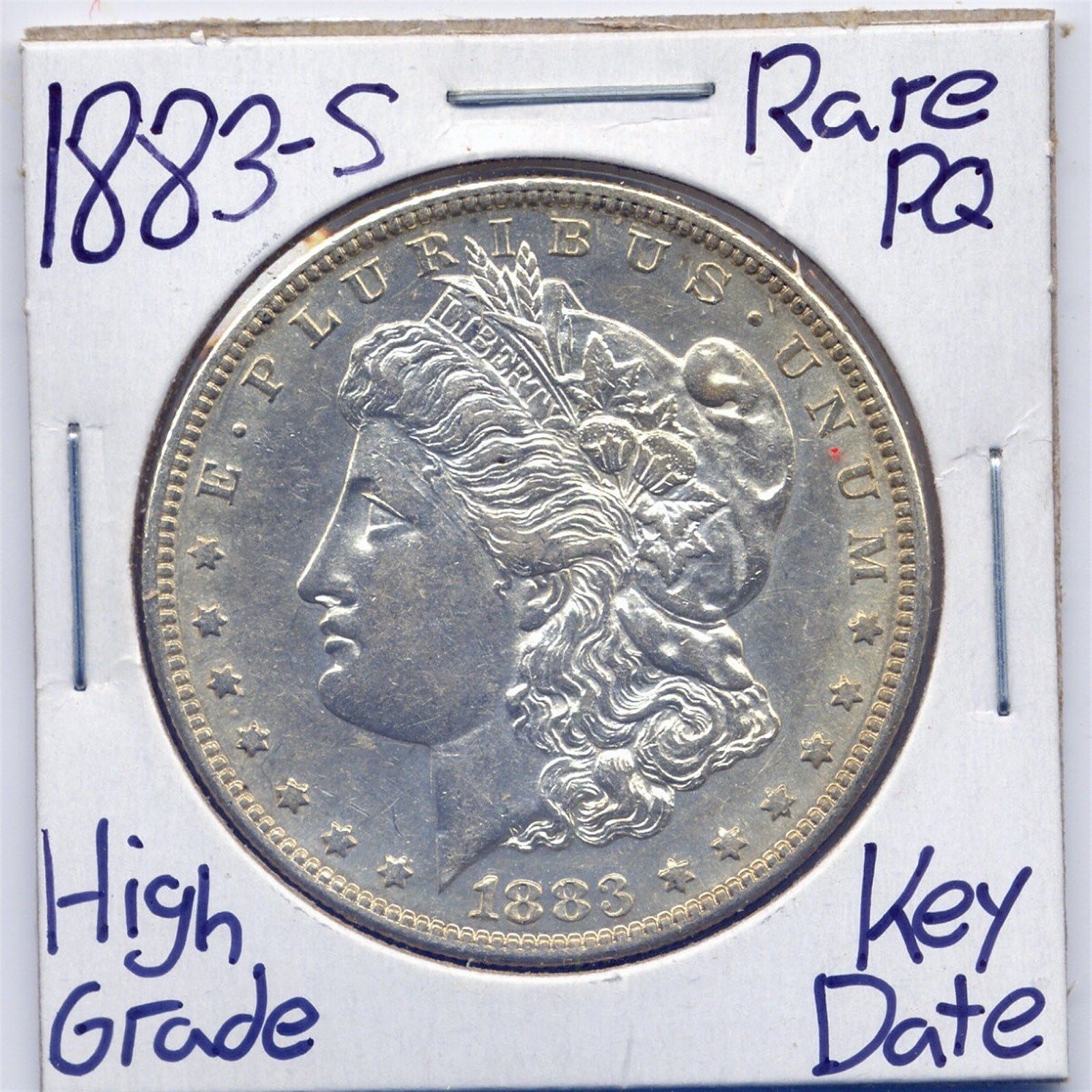 coins 1883-S Morgan Dollar Rare Key Date US Mint PQ Stunner Silver ...