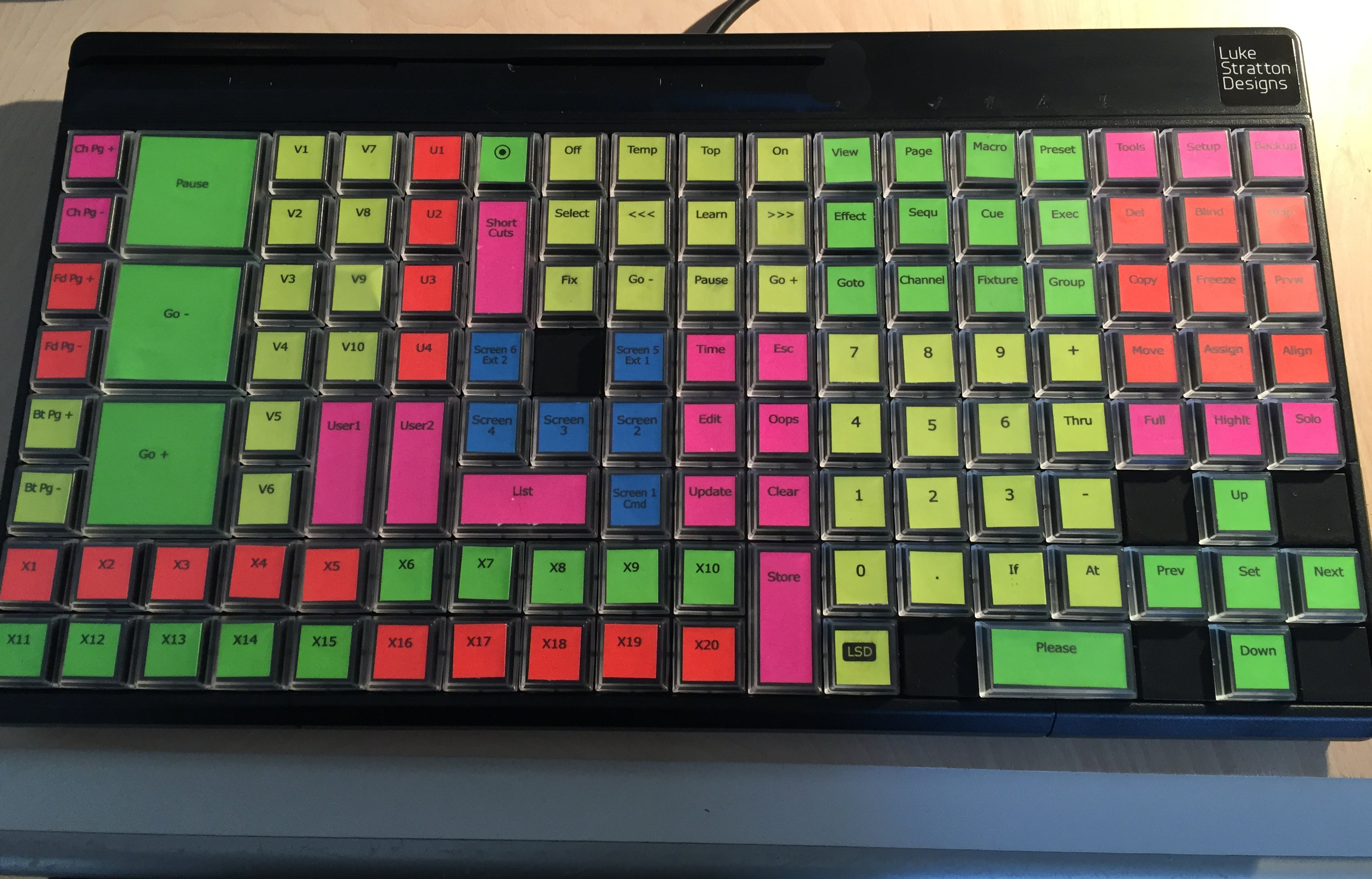 Command Keyboard for grandMA2 onPC - Luke Stratton Designs