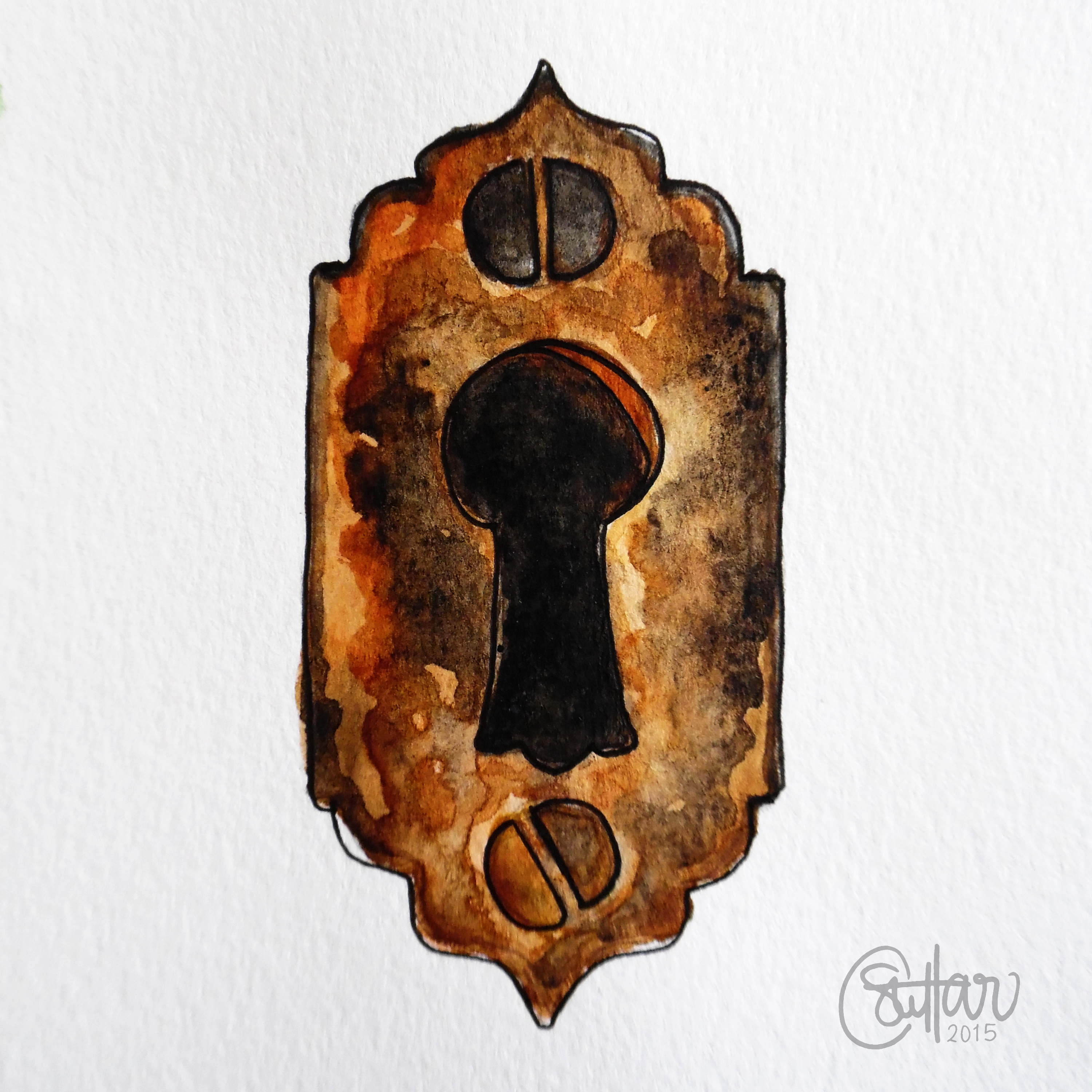 Watercolor: Keyhole – chrystalizabeth