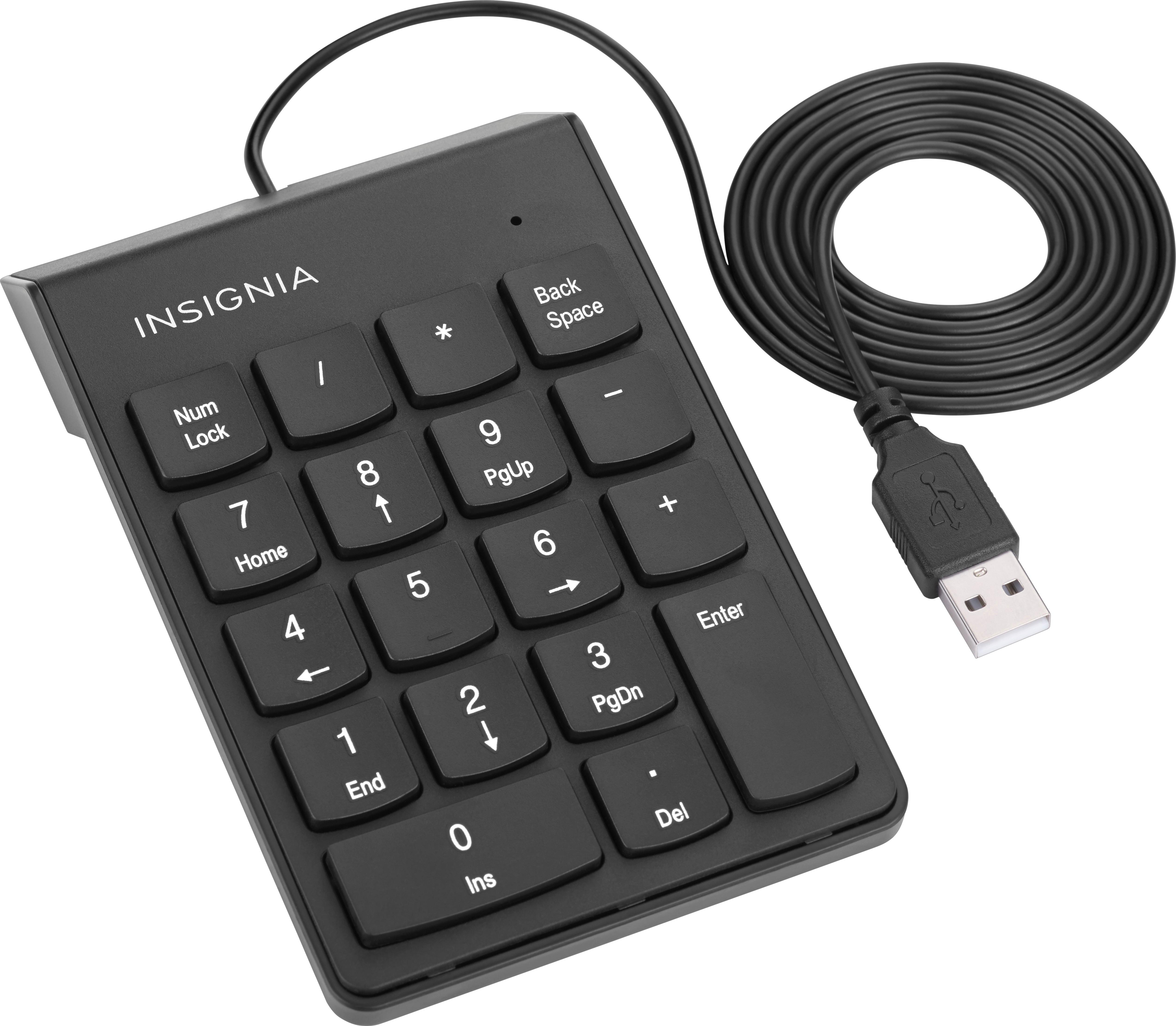 Insignia USB Keypad Black NS-PNK8A01 - Best Buy