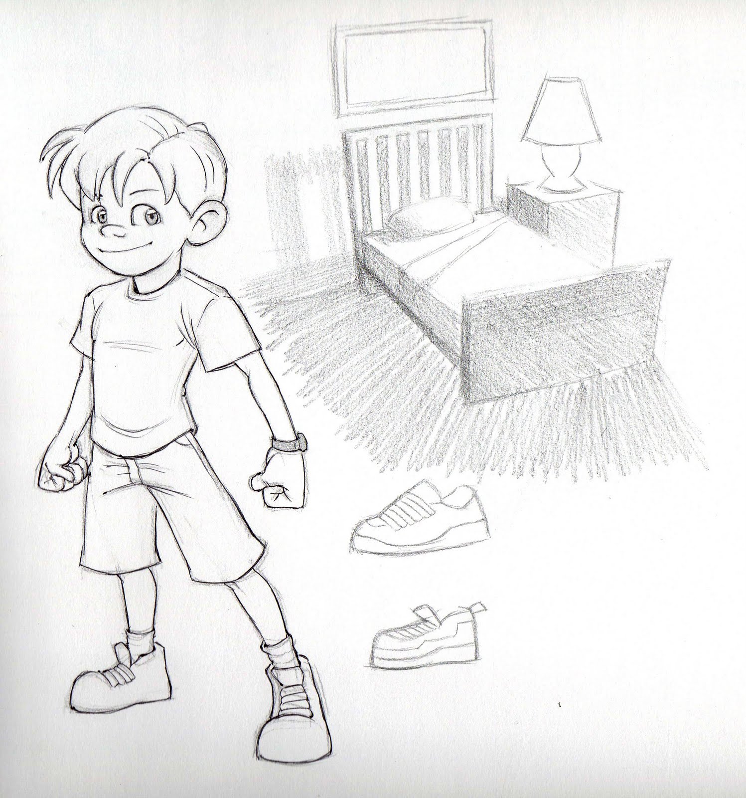 Dan's Sketchbook: Sickly Kid