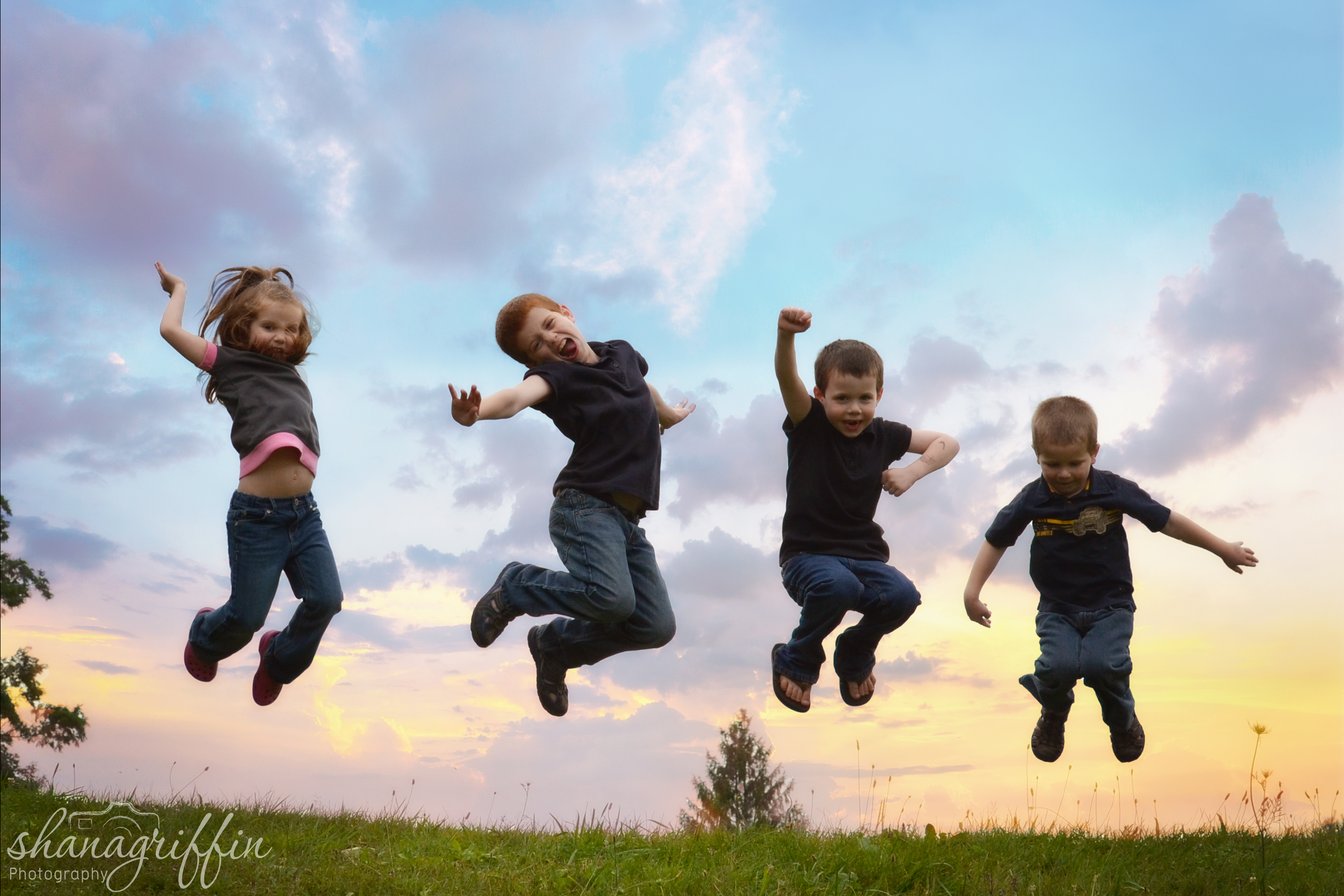 Kids in joy photo