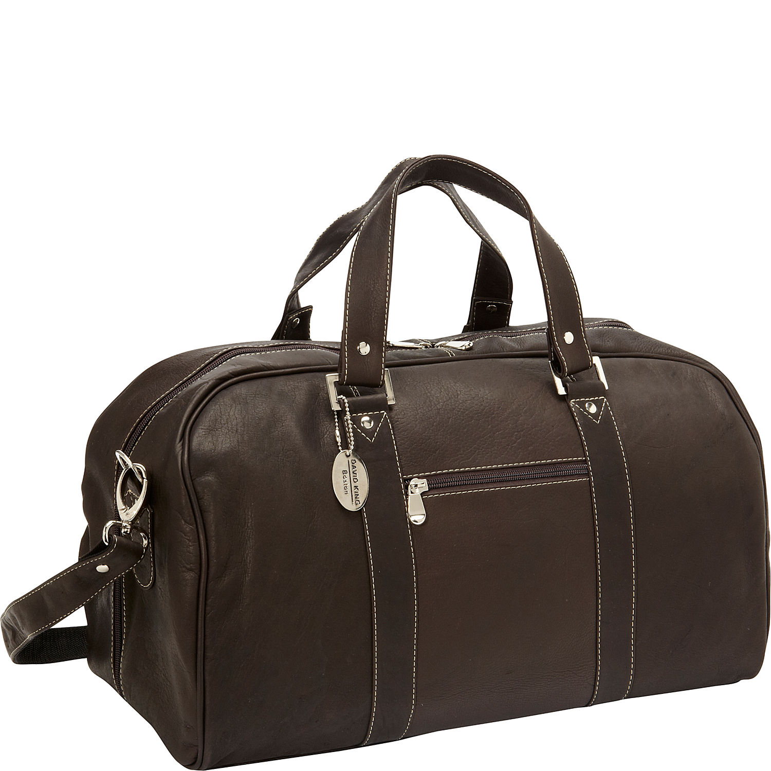 David King Leather 8308 Deluxe a Frame Duffel Cafe | eBay