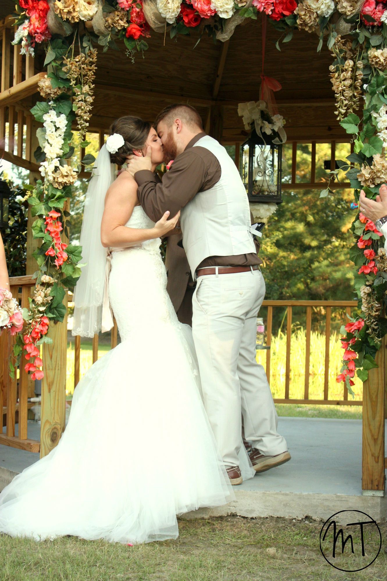 You may kiss your bride! #mysouthernwedding #jncberrybash | My ...