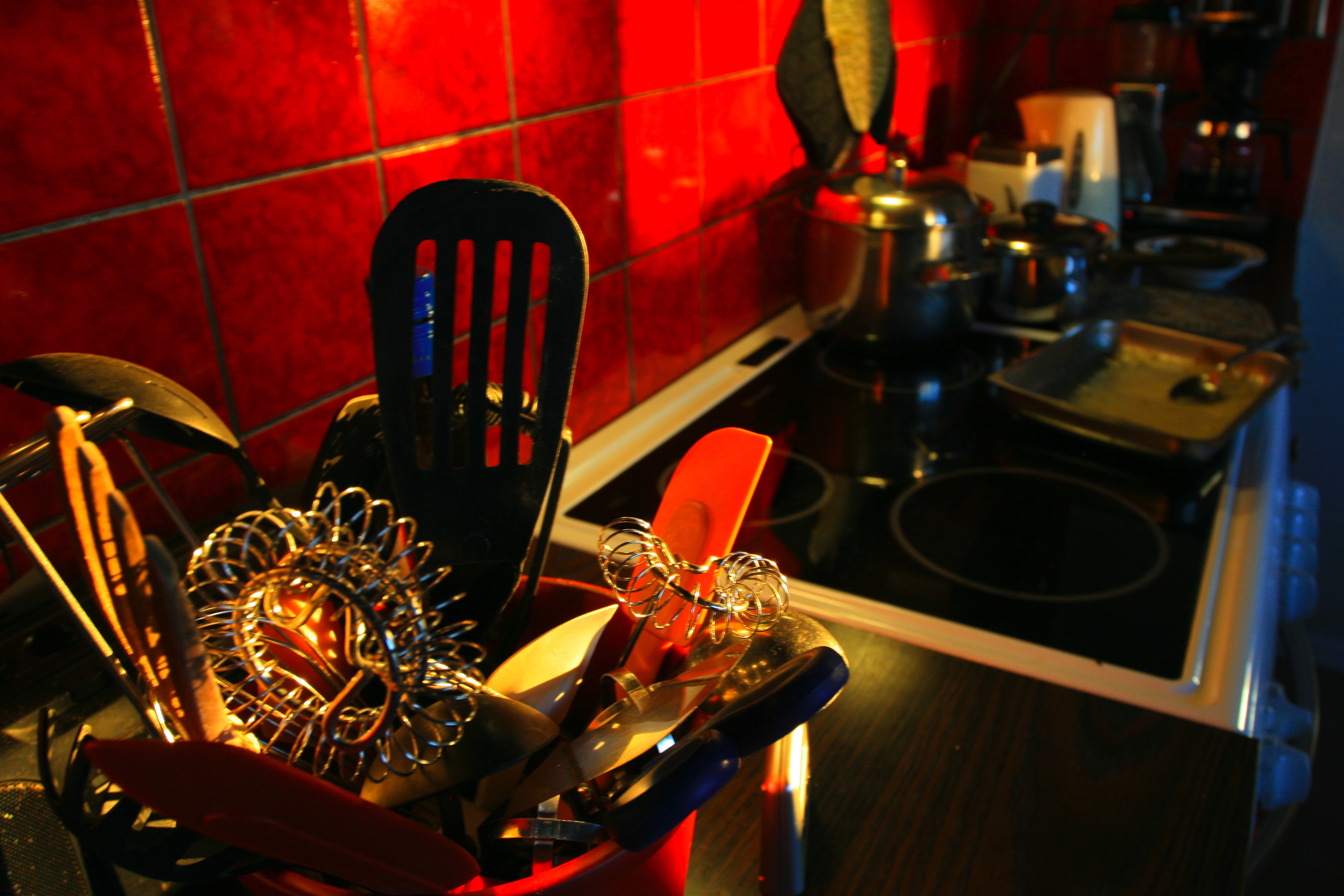 Kitchen, Accessories, Black, Bspo06, Red, HQ Photo