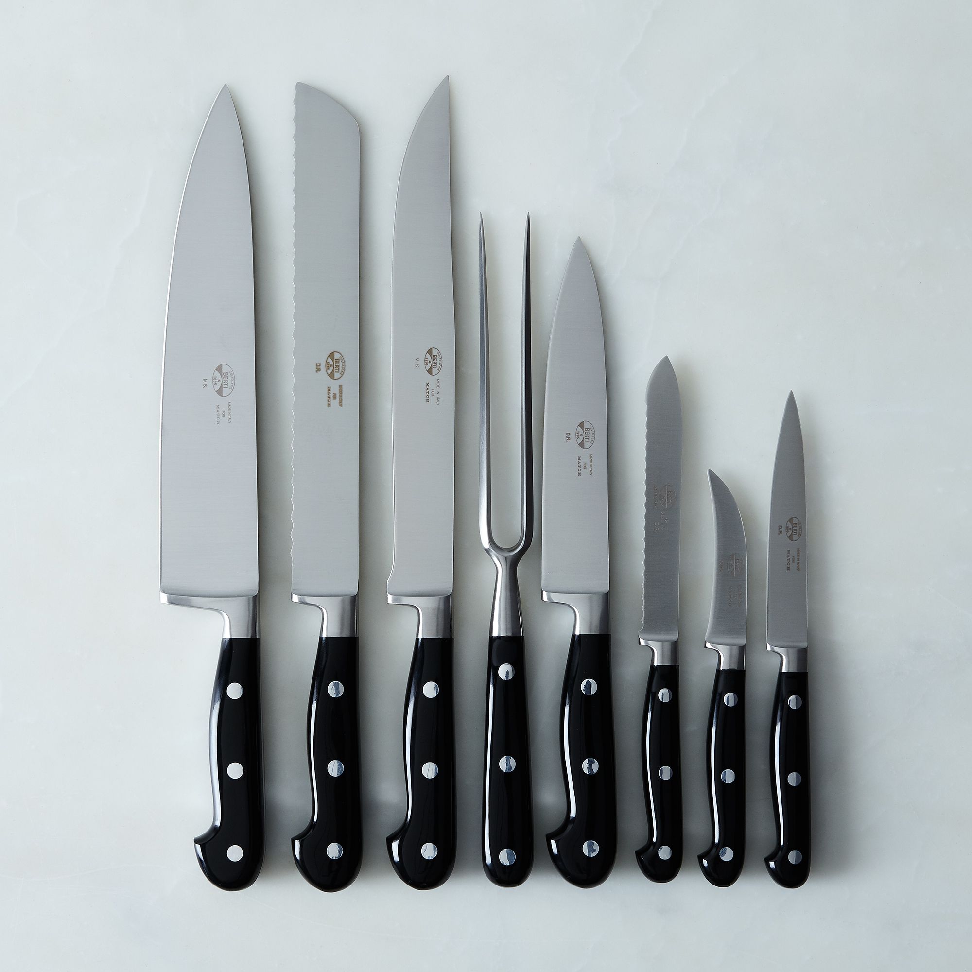 Berti Black-Handled Italian Kitchen Knives on Food52