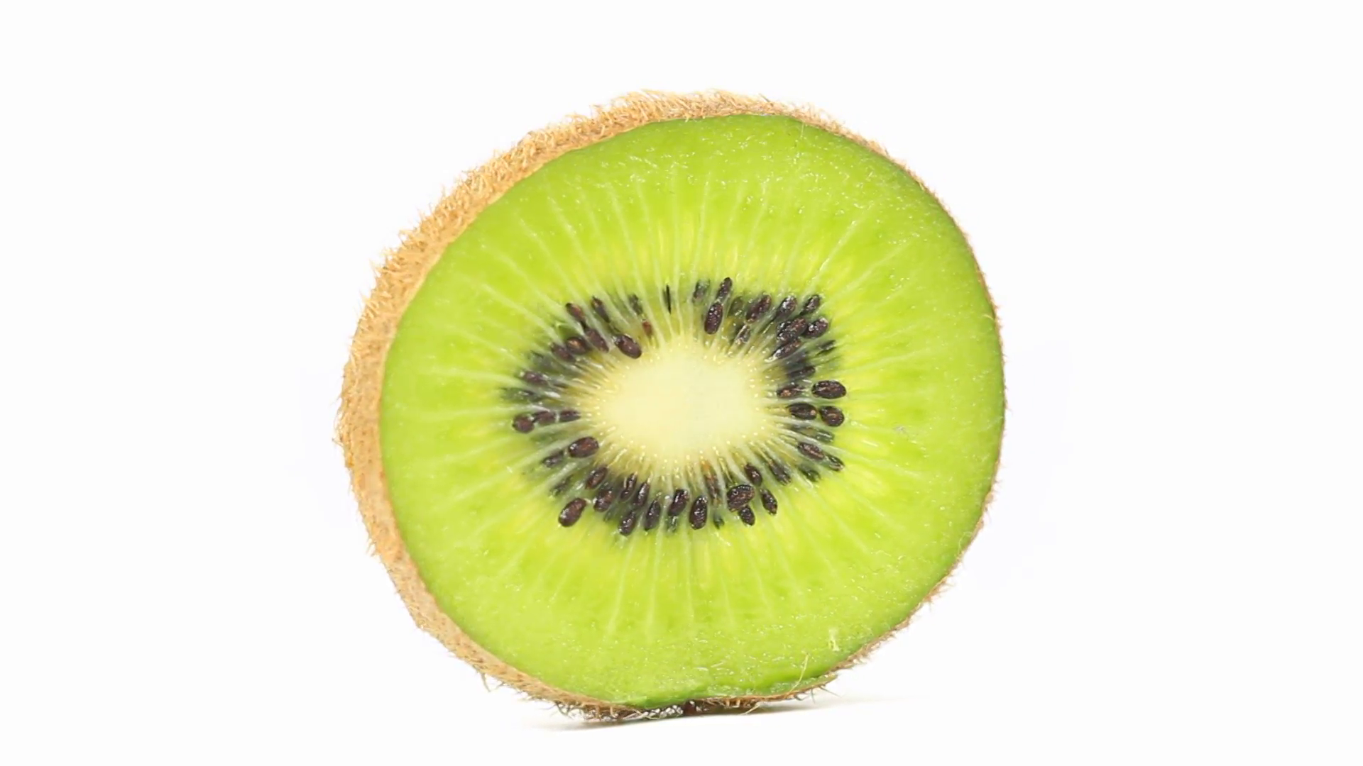 Kiwi closeup - Fresh kiwi slice rotating in a seamless loop Stock ...