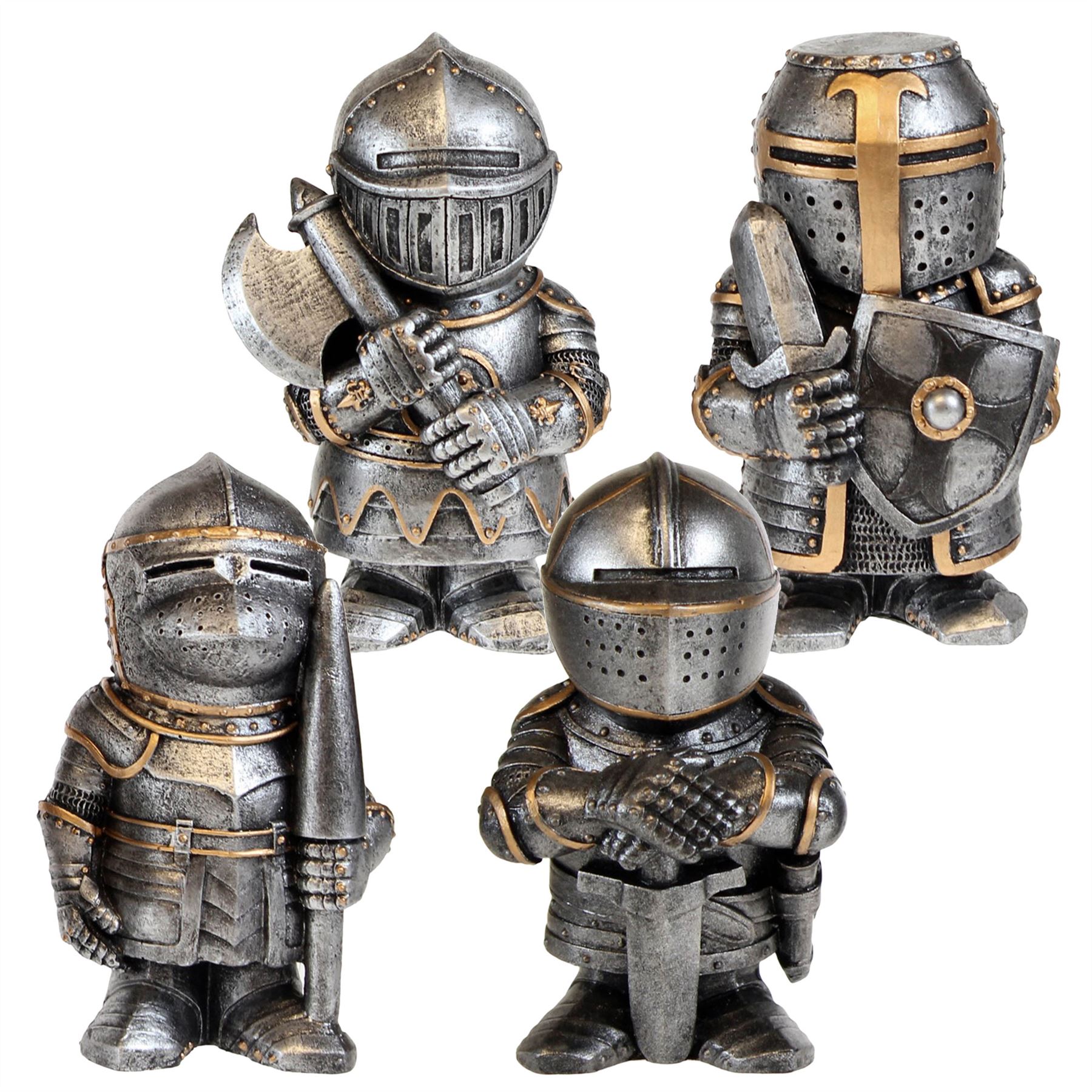 Sir Knight Figures 11cm High Poke Fight Chop Defend alot Medieval ...