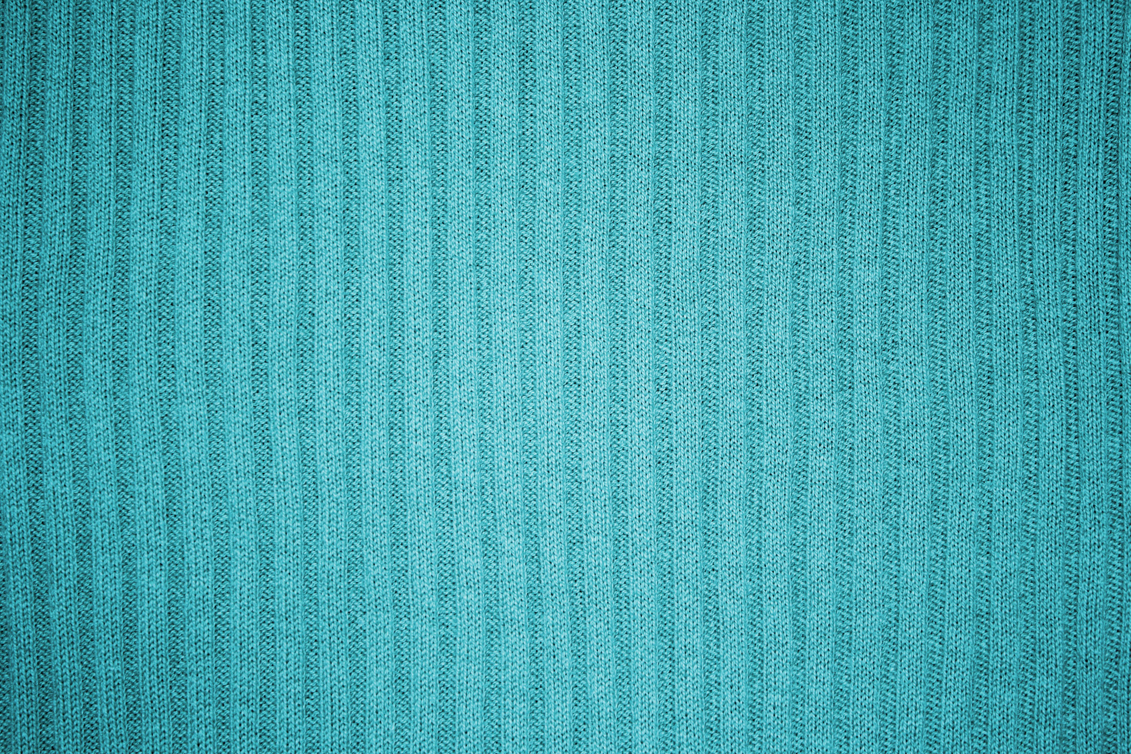 Teal or Turquoise Ribbed Knit Fabric Texture Picture | Free ...