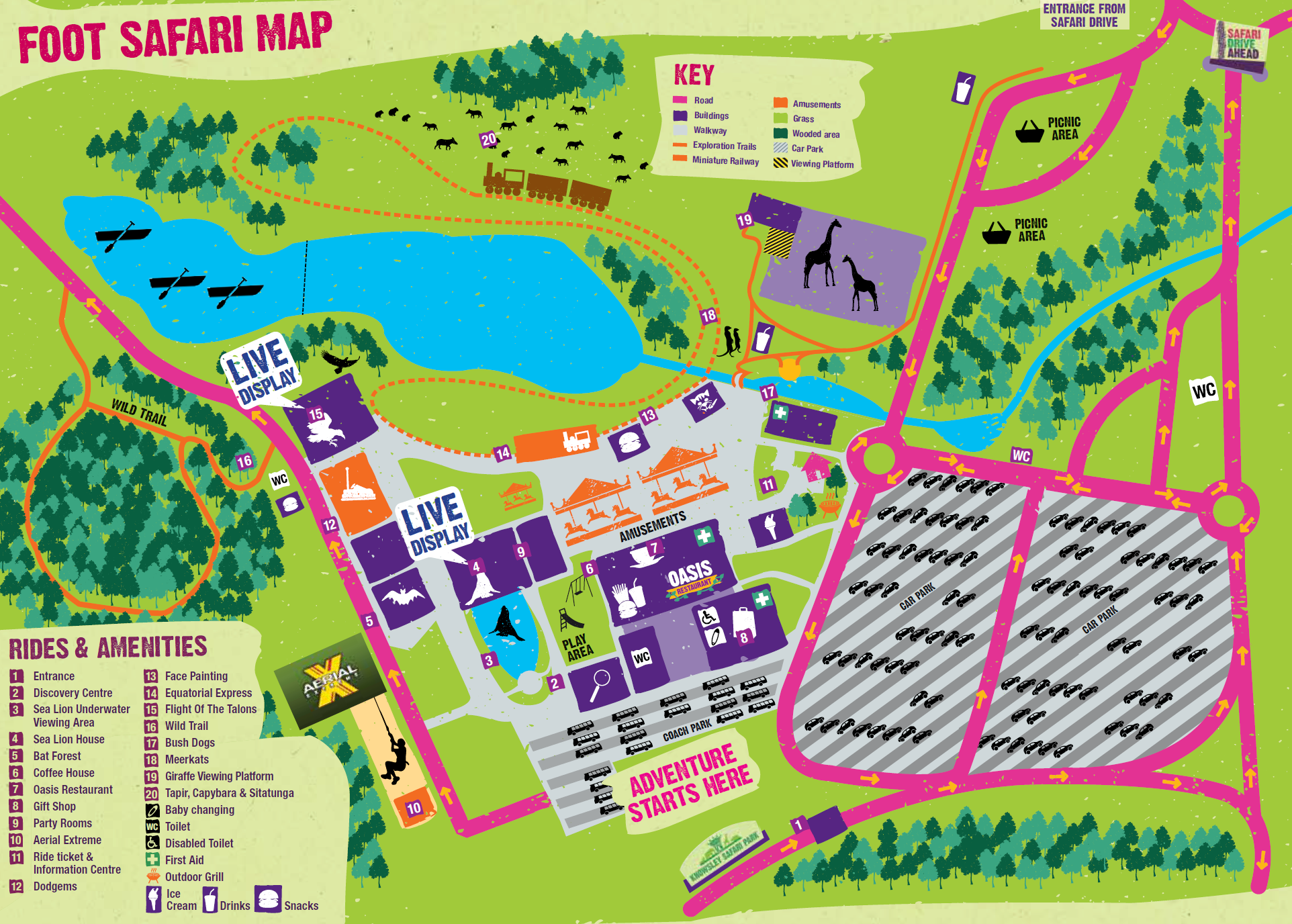 Don't Miss a Thing With Our Downloadable Safari Maps! | Knowsley Safari