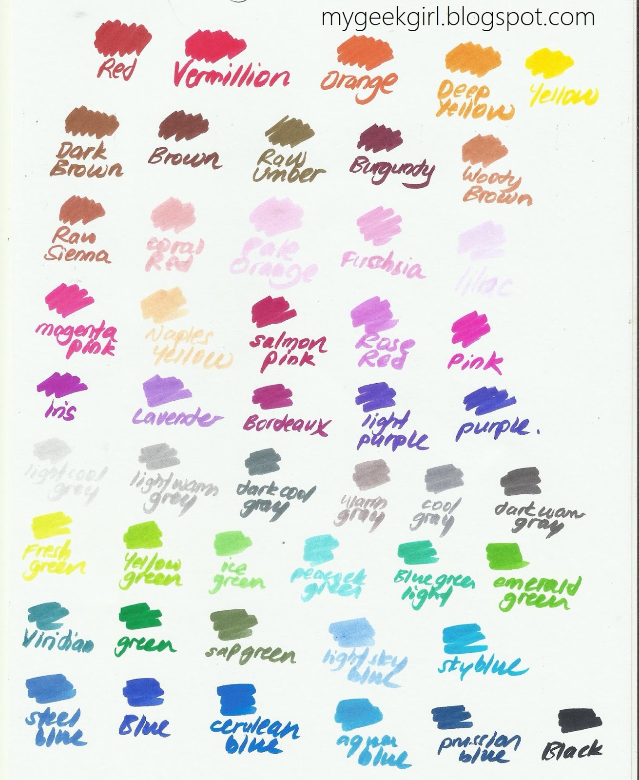 Color My Life: Sakura KOI Colouring Brush 48 Col. Set Review - Kay Kay