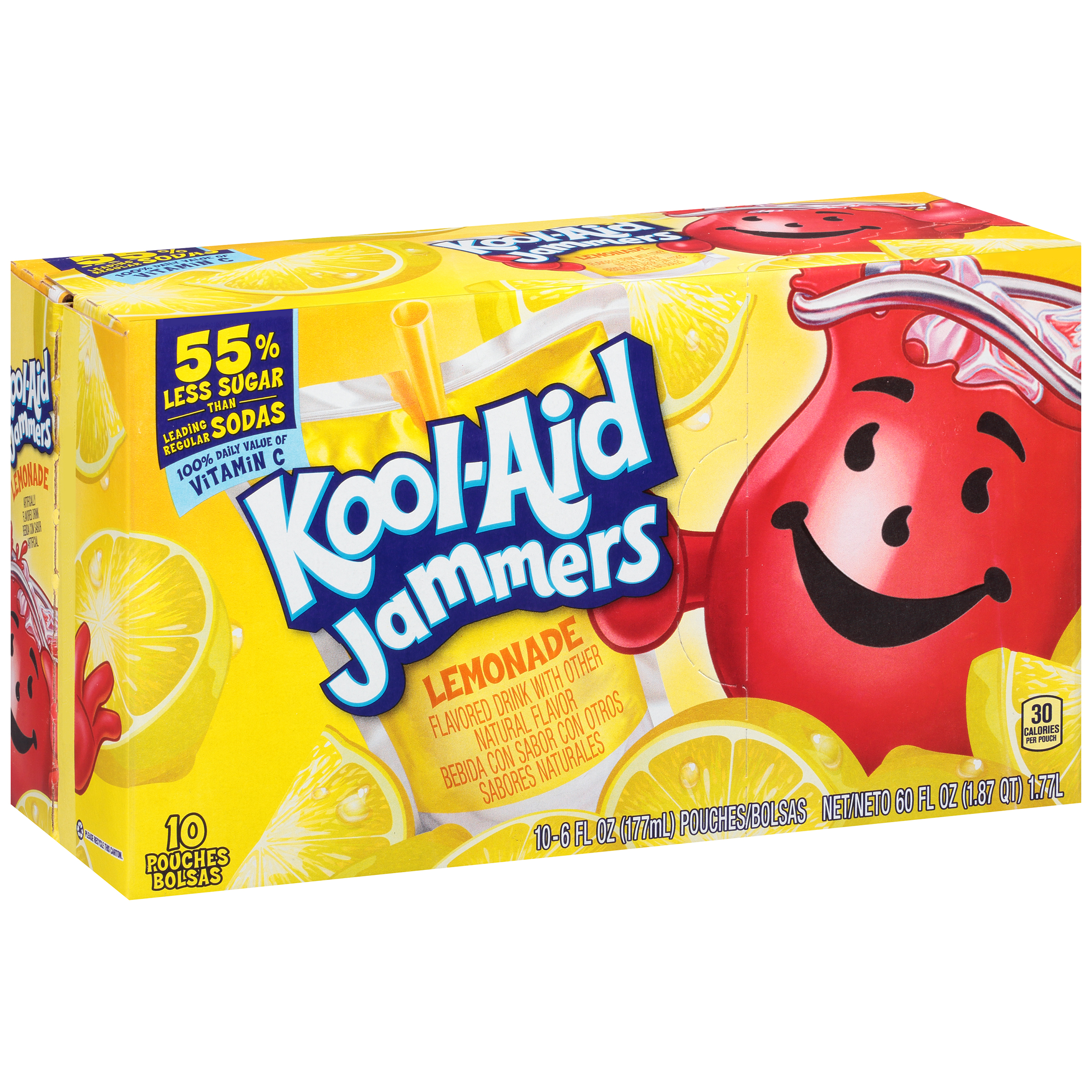 Kool-Aid Jammers Peach Mango Flavored Drink 10-6 fl. oz. Pouches ...