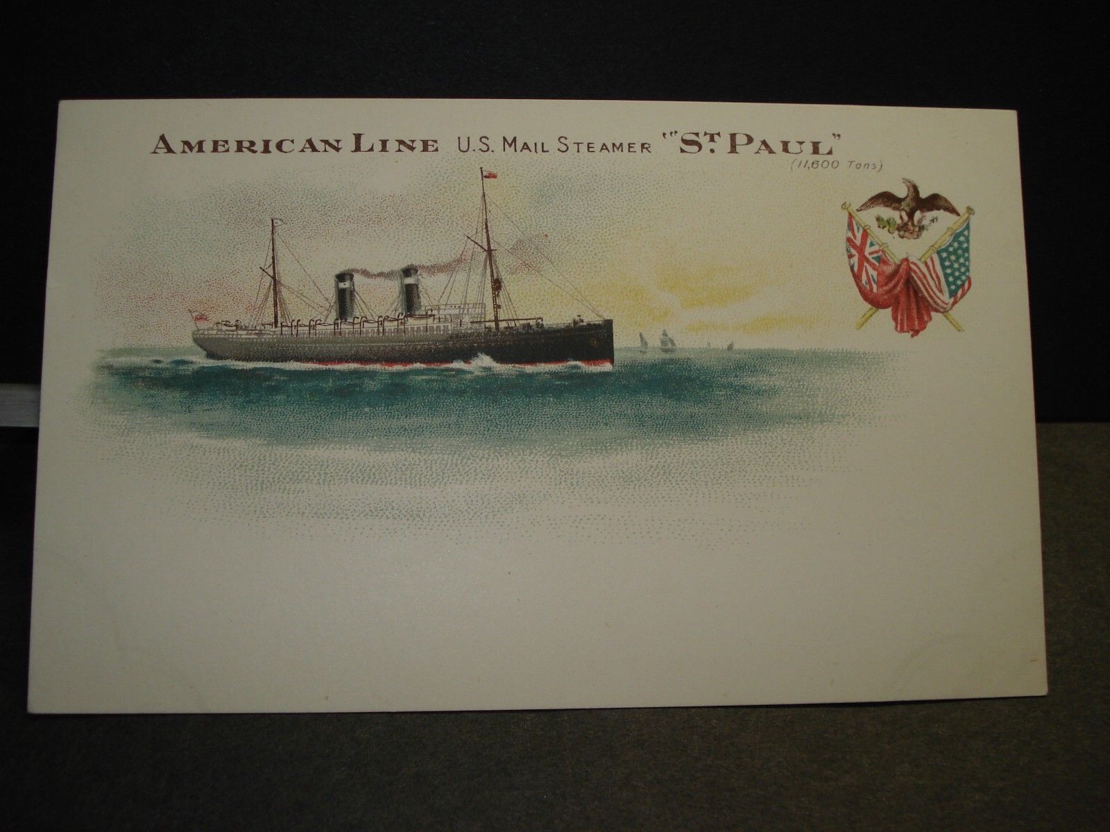 TSS MOERAKI, Union Line 1903 CHRISTMAS Naval Cover unused postcard ...