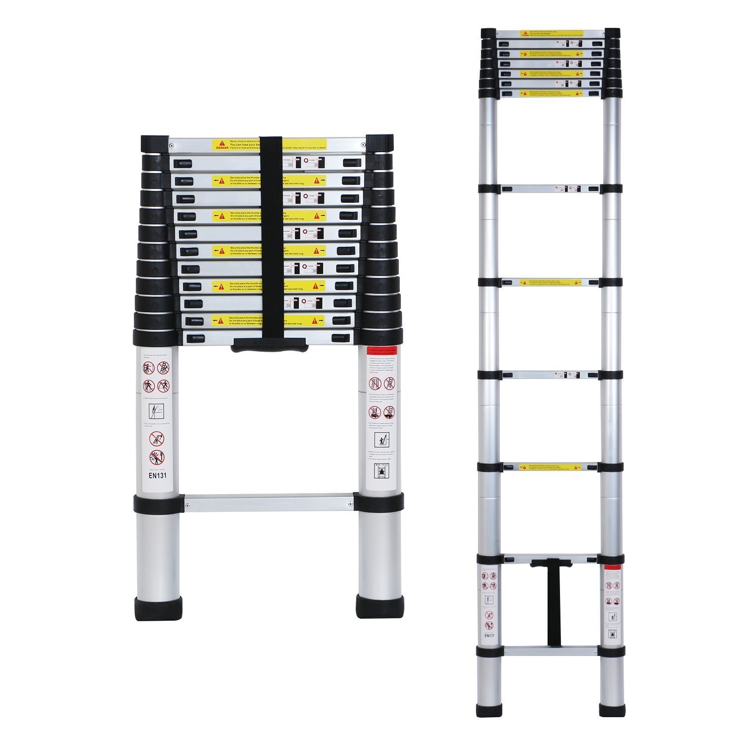Lifewit Aluminum Telescopic Extension Multi Purpose Ladders ...