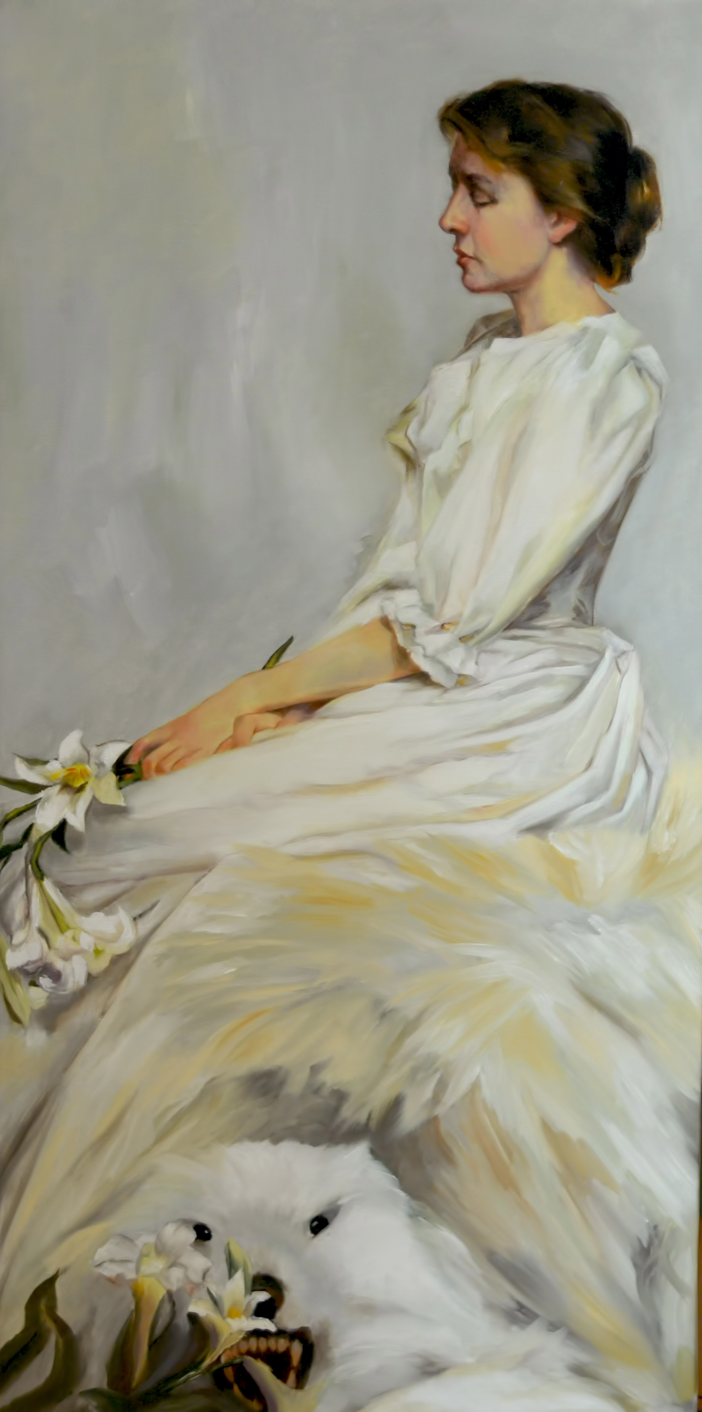 Lady in White - usha-arts