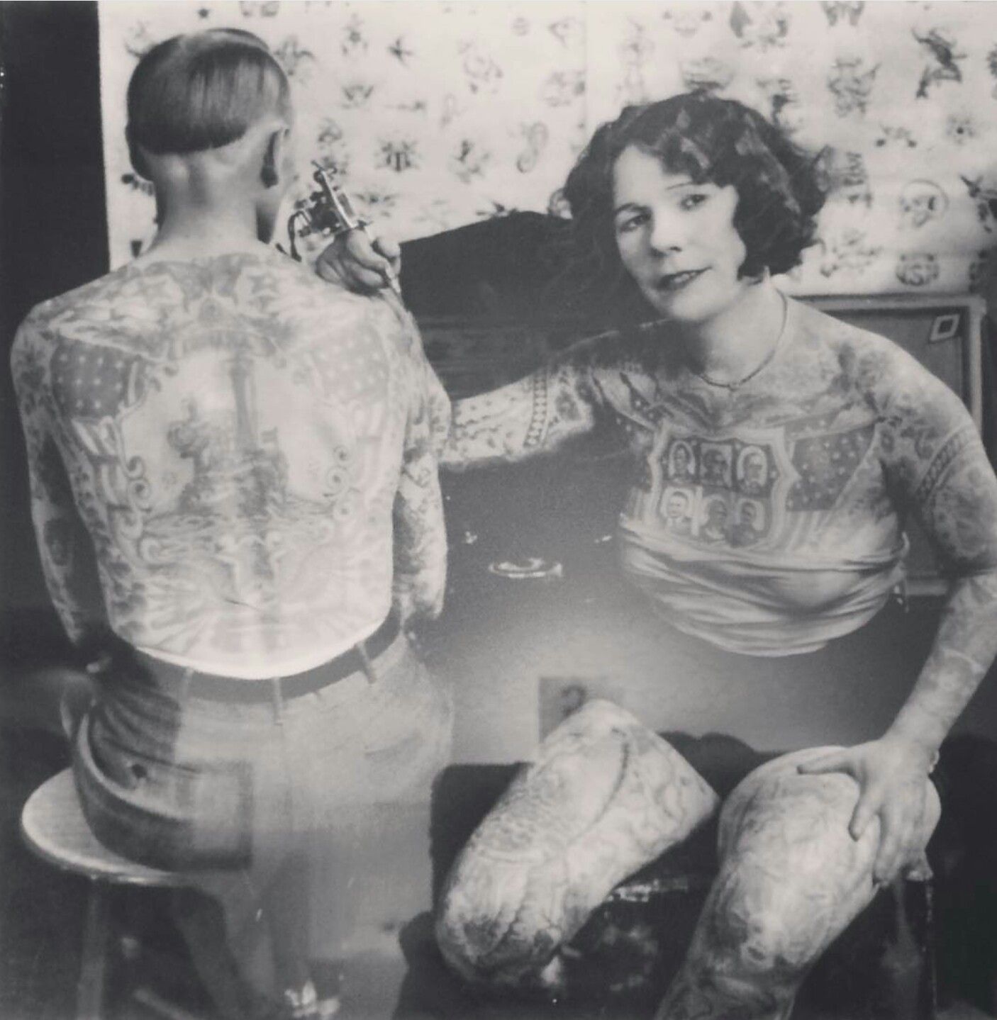 Lady Viola & Fred Clark, 1920s | Classic Tattooed Lady | Pinterest ...