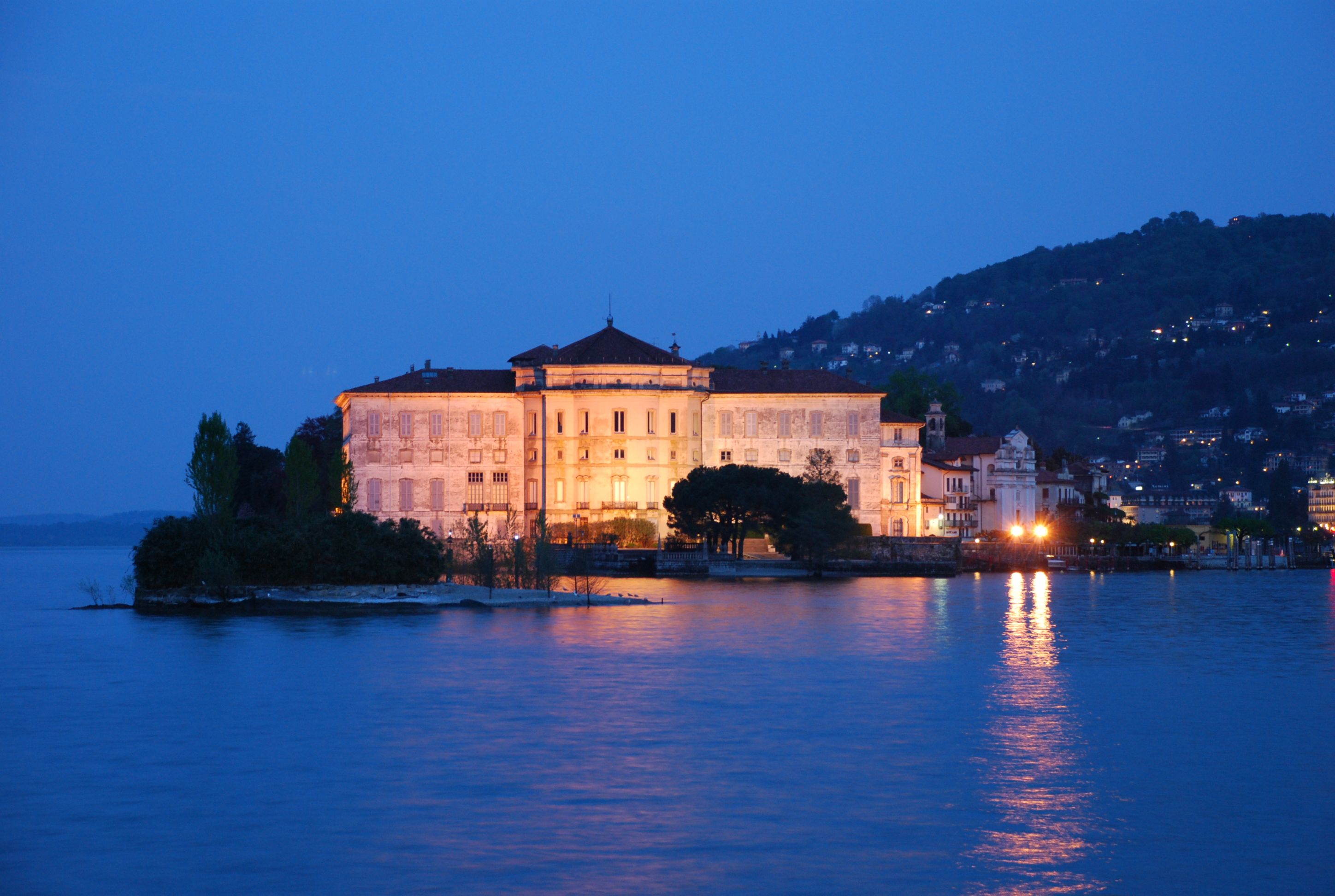 Lake Maggiore by night