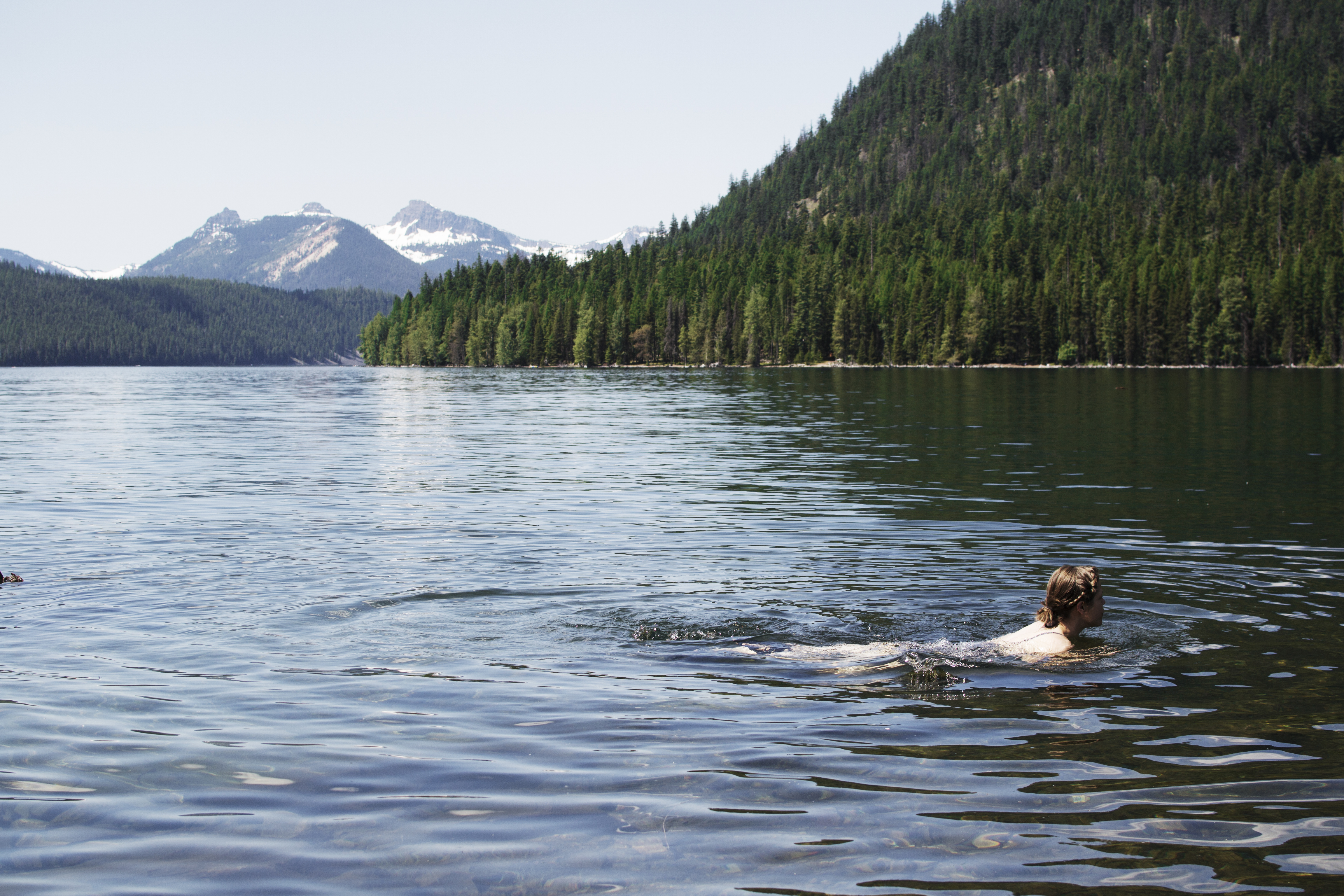 Swimming in Bumping Lake - bring joy