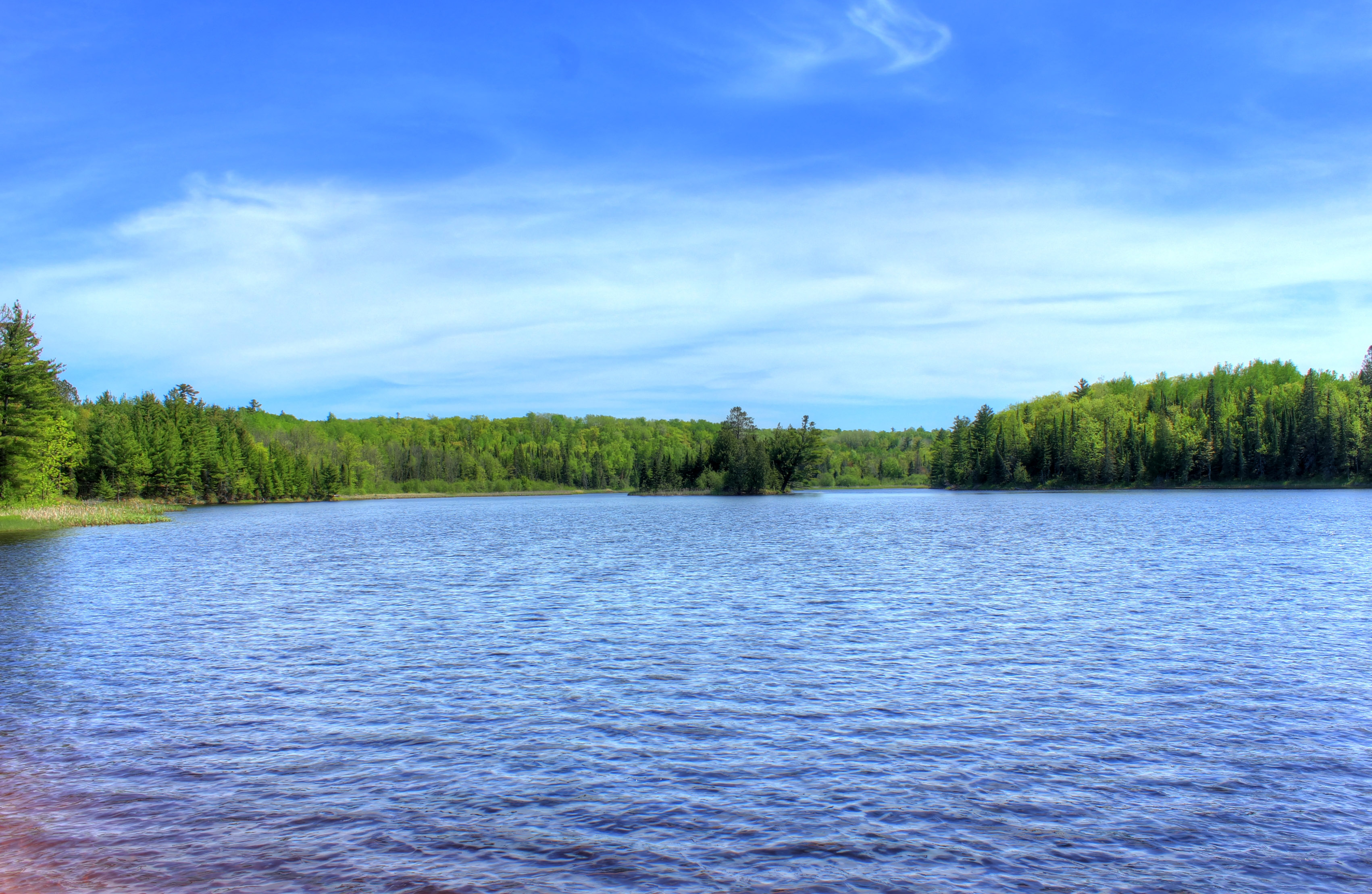 Lake and Sky at Pattison State Park, Wisconsin image - Free stock ...