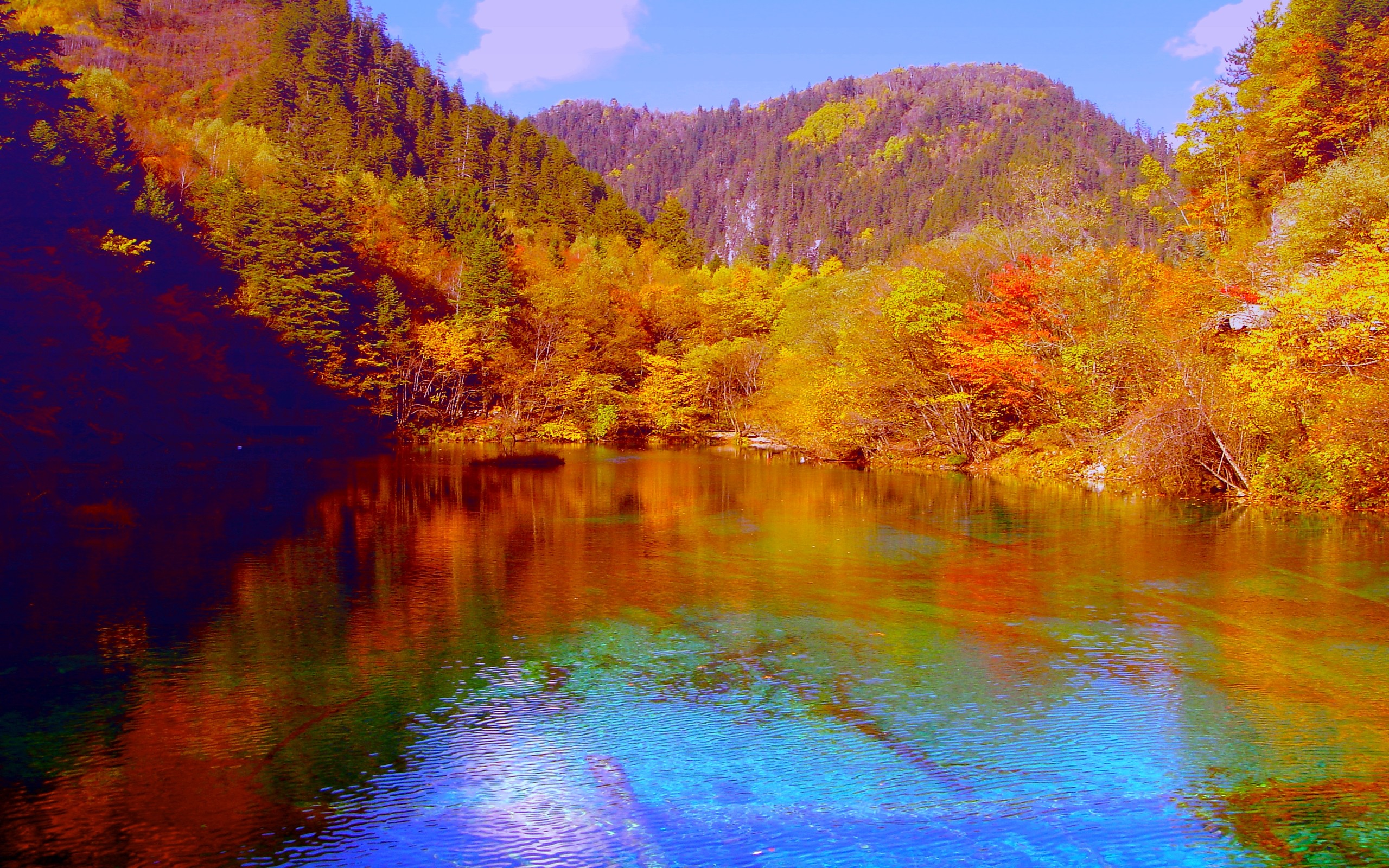 Lakes: Autumn Colors Lake Reflection Mountains Nature Mountain ...