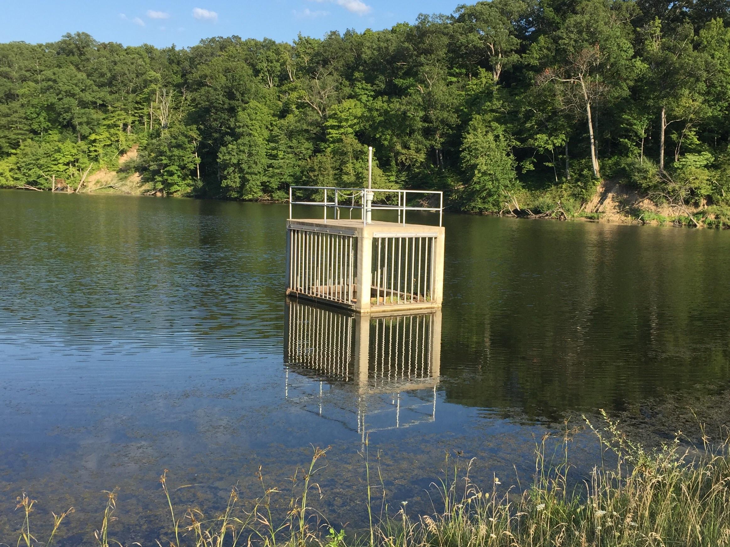 Caged Drain on a Lake : submechanophobia