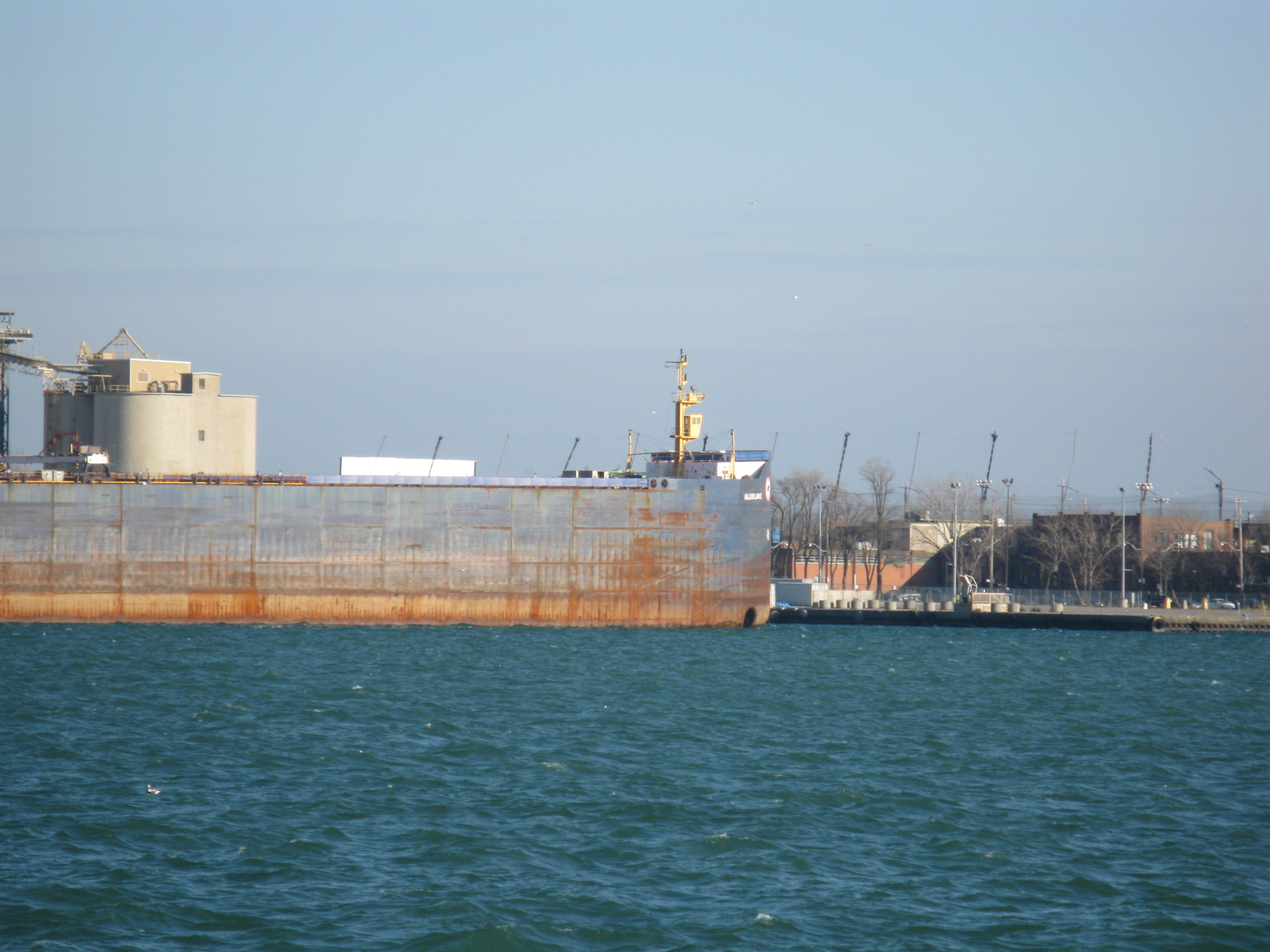 Lake freighter algolake, moored in toronto, 2013 01 16 -d photo