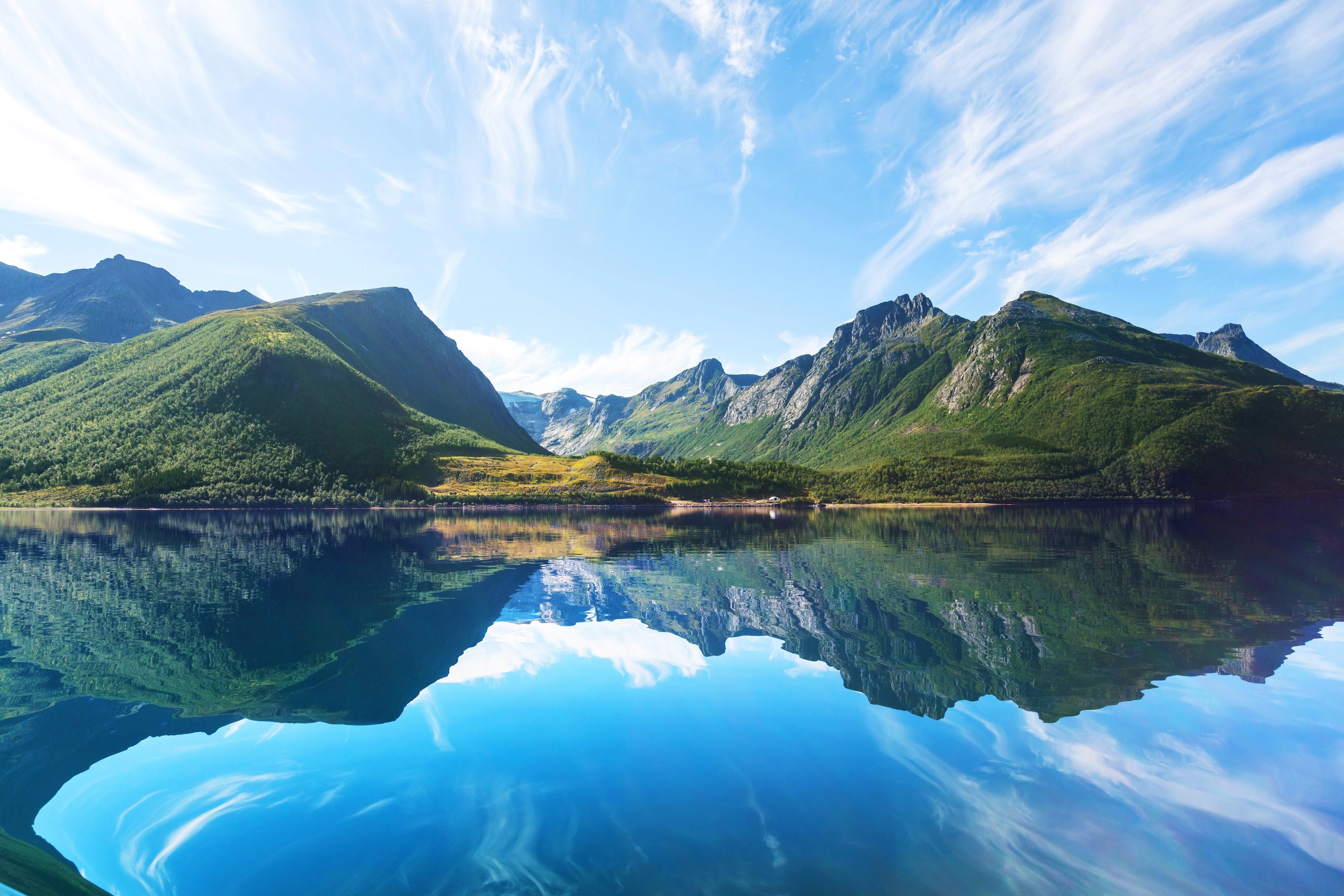Lakes: Norway Lake Nature Water Sky Mountains Hd Wallpaper Iphone ...