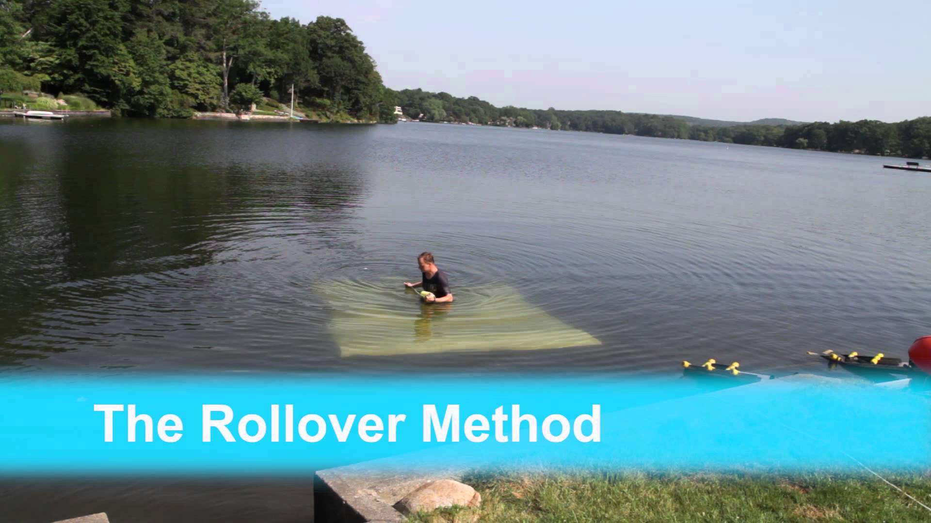 Lake weed control Removal-and-Maintenance- Lake Bottom Blanket - YouTube