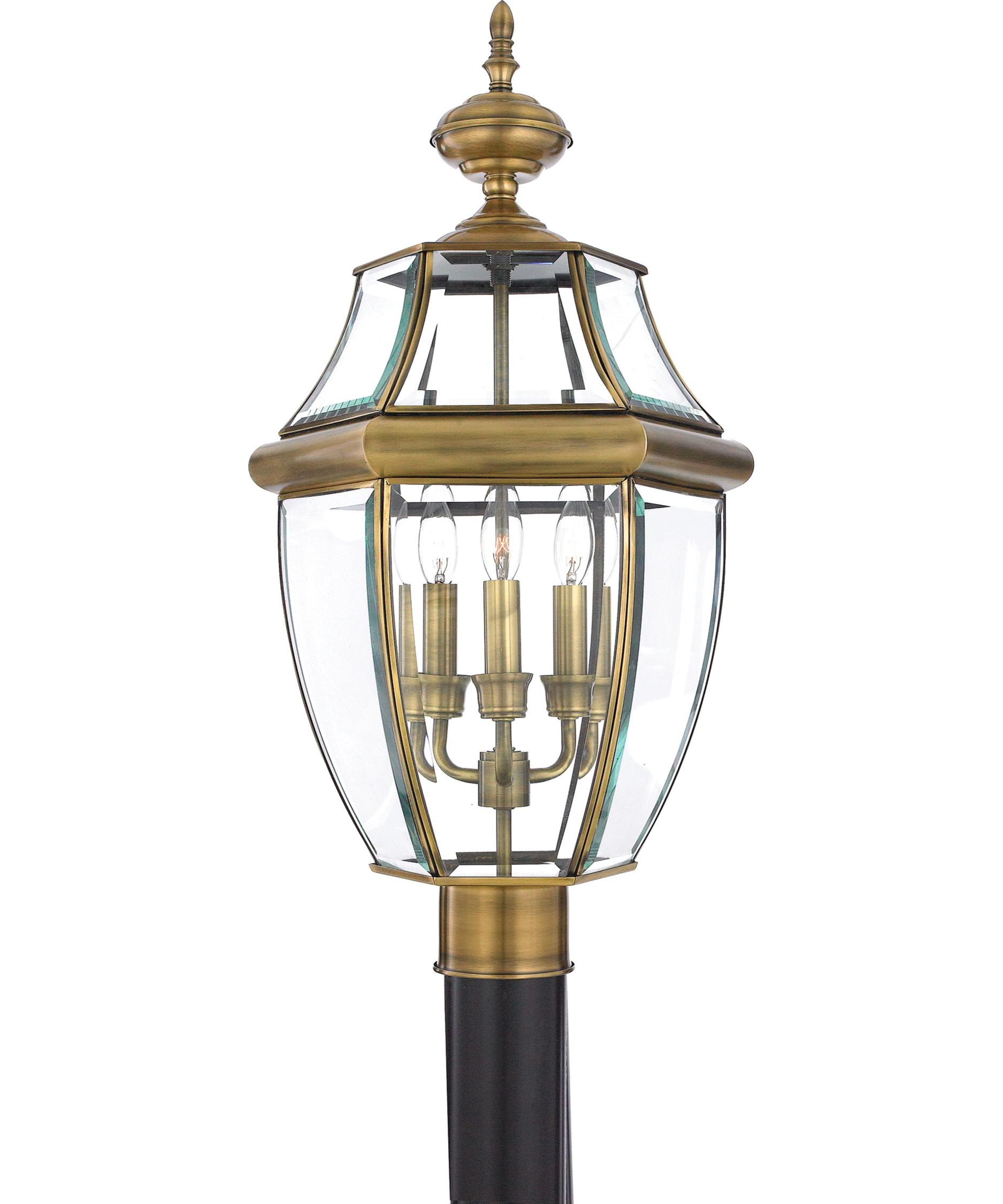 Quoizel NY9043 Newbury 12 Inch Wide 3 Light Outdoor Post Lamp ...