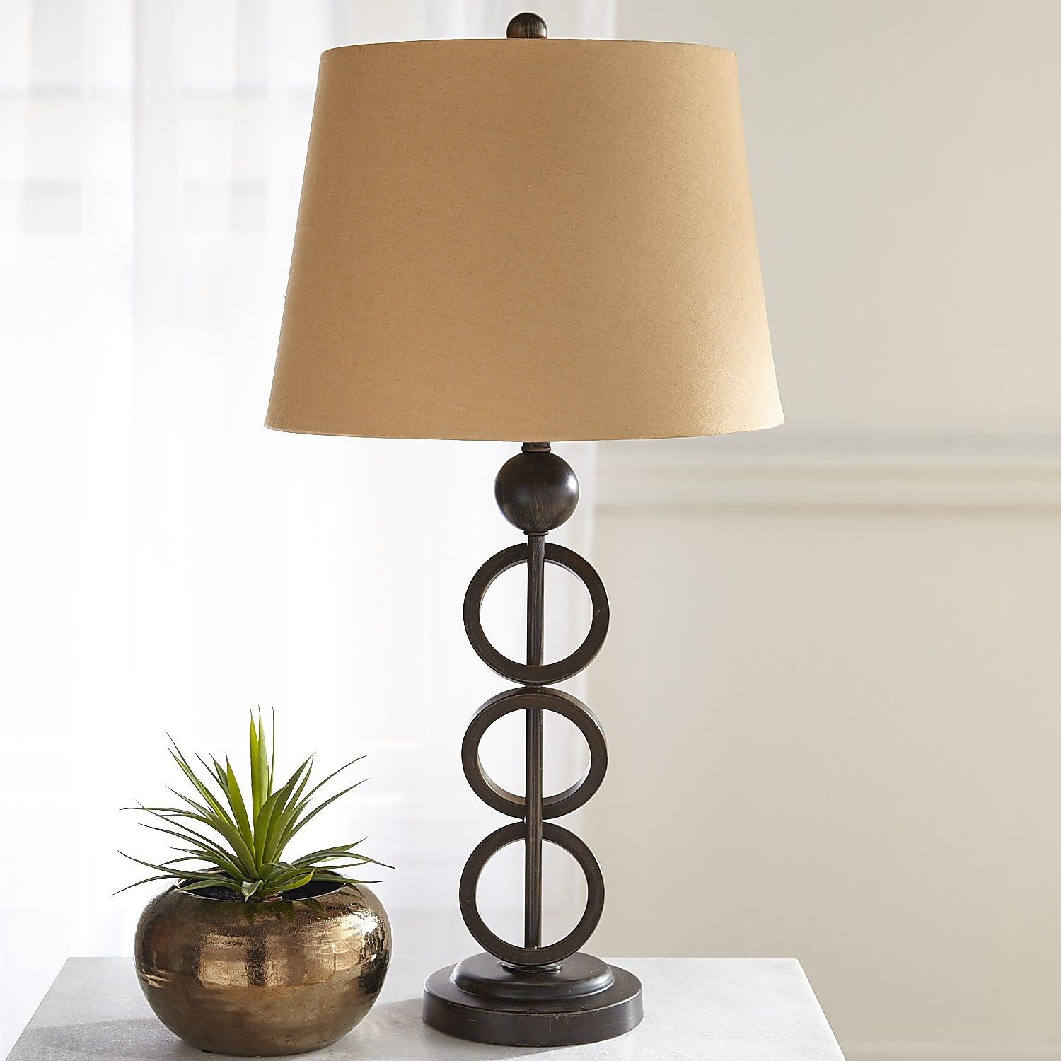 Iron Rings Table Lamp | Pier 1 Imports