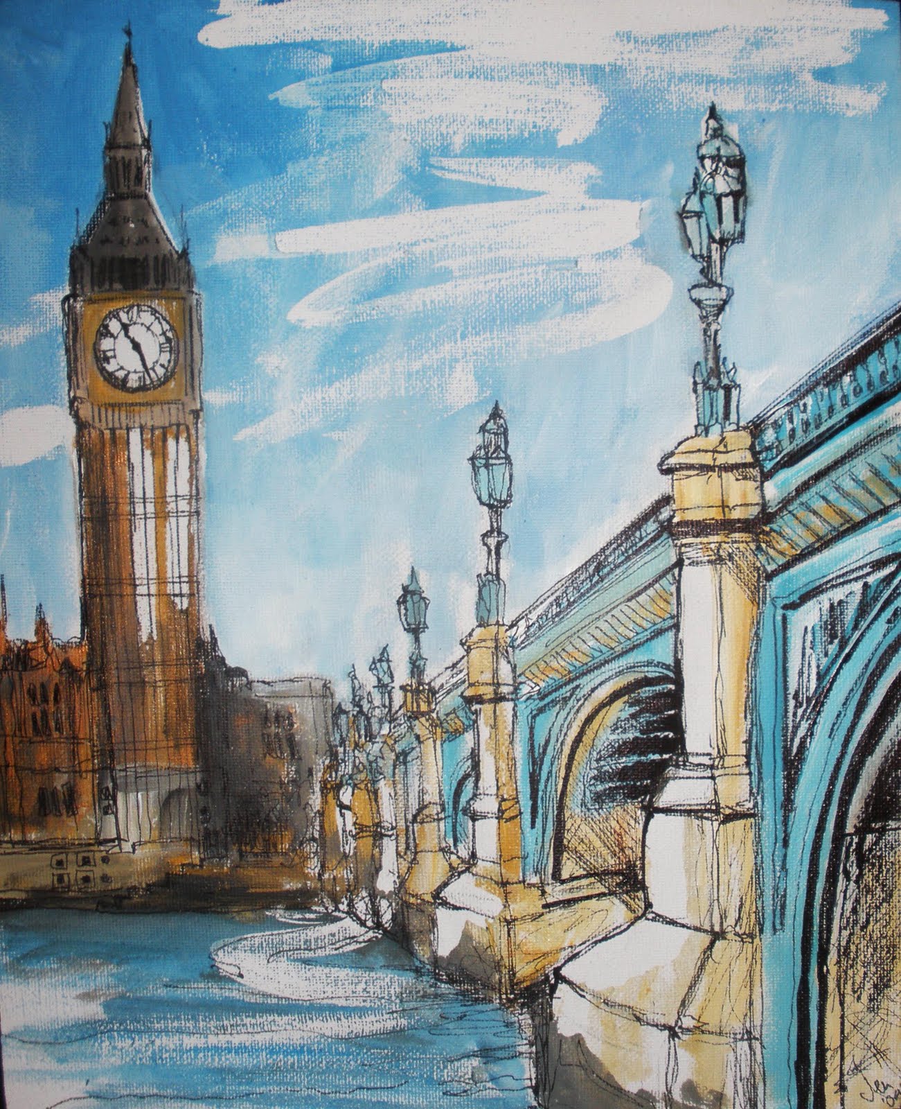 Jenny Leonard Art Blog: Commissioned London Paintings on Canvas