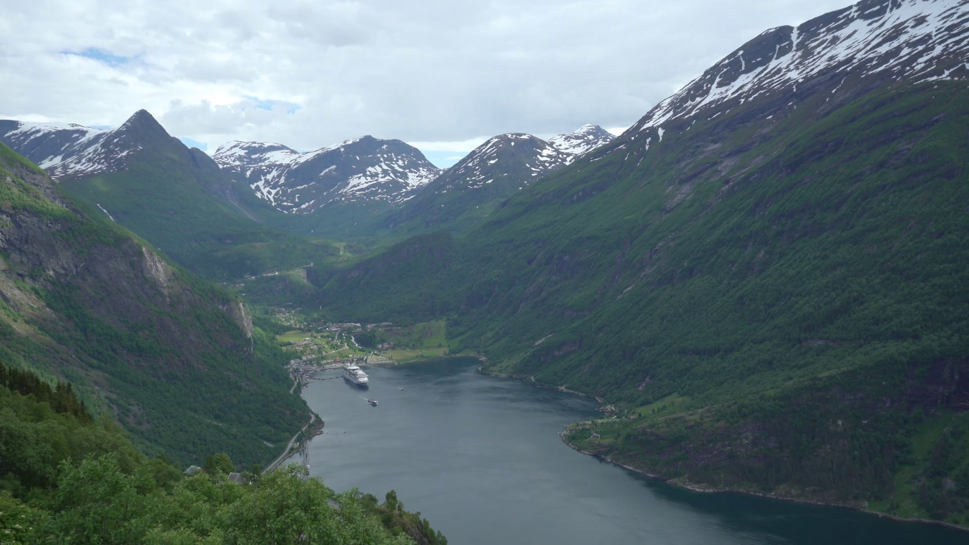 Beautiful fjord landscape in Norway, Geiranger Stock Video Footage ...