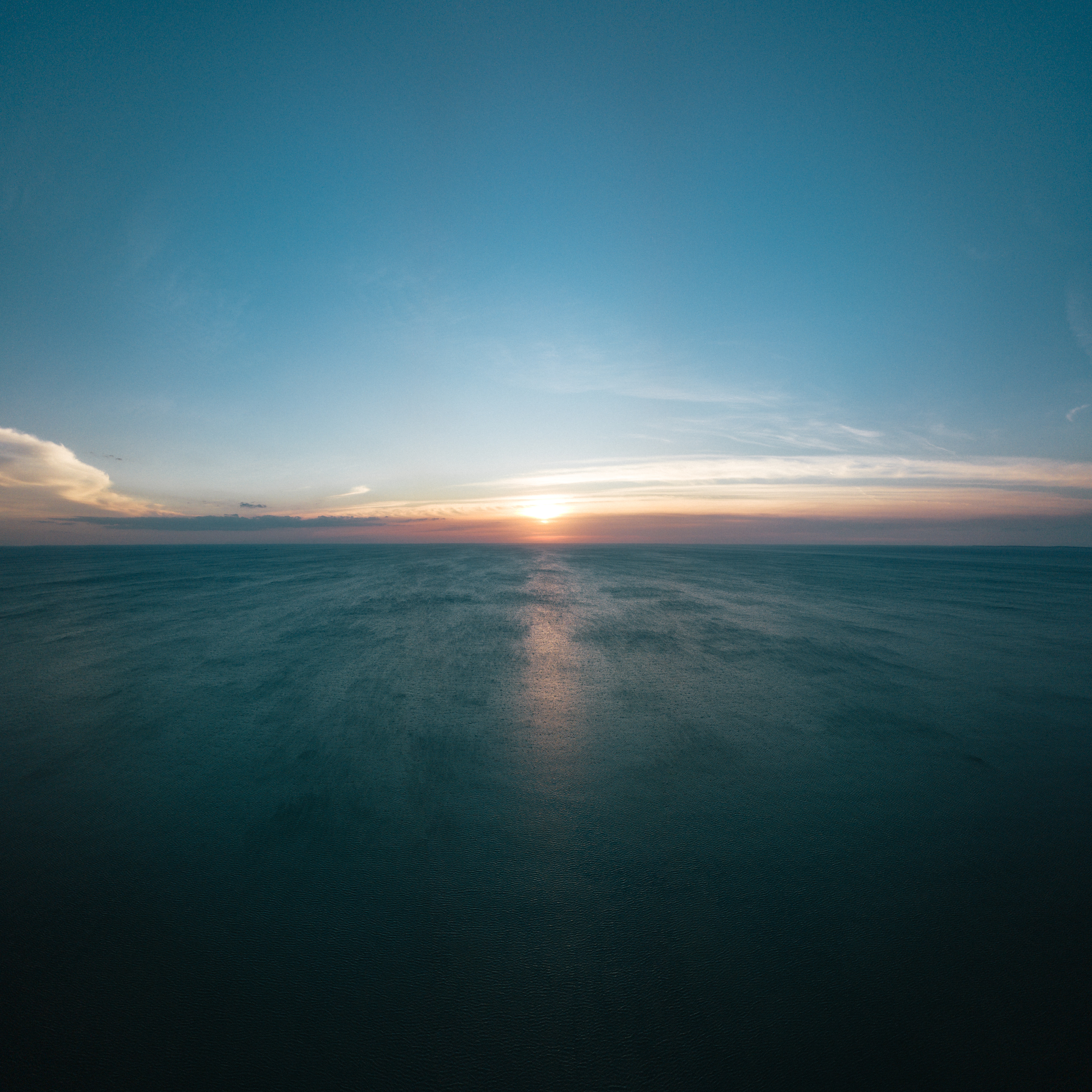 Landscape photo of sea during golden hour
