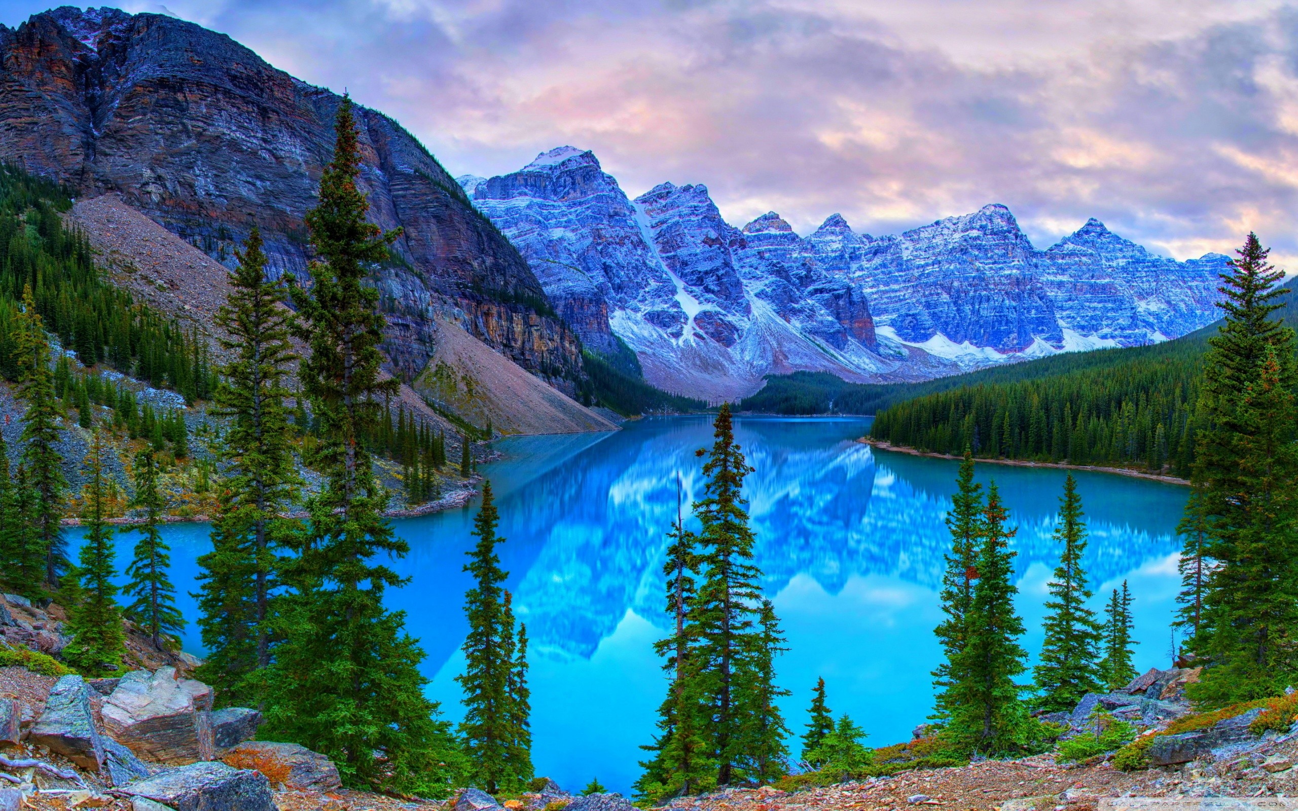 Lakes: Beautiful Moraine Lake Canada Mountains Banff National Park ...