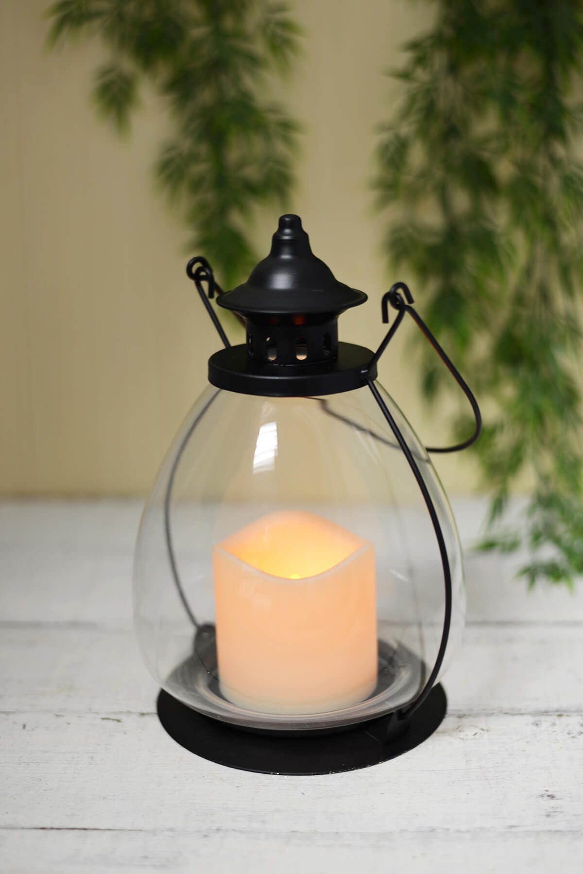 School House Battery Operated Candle Lantern, Timer 9