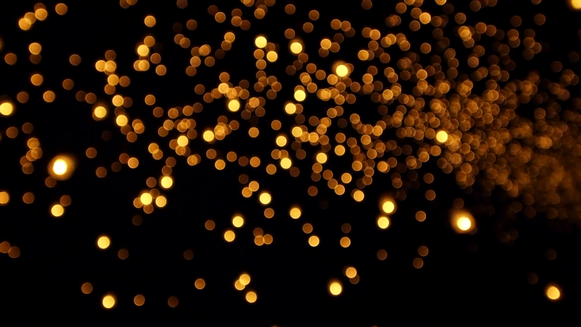 Bokeh Background, Floating Lanterns in the Night Sky Shot Out of ...