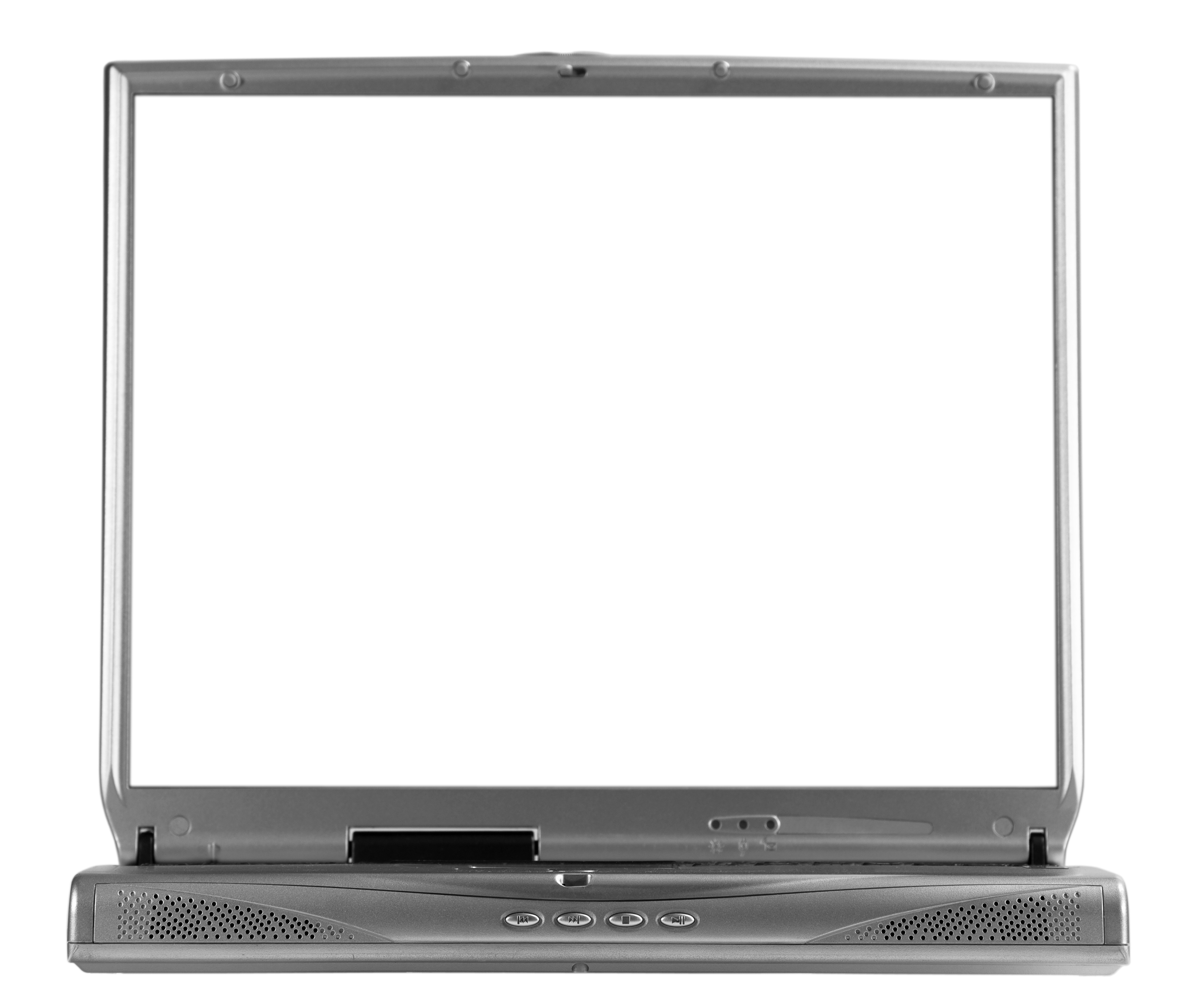 Laptop, Blank, Computer, Front, Isolated, HQ Photo