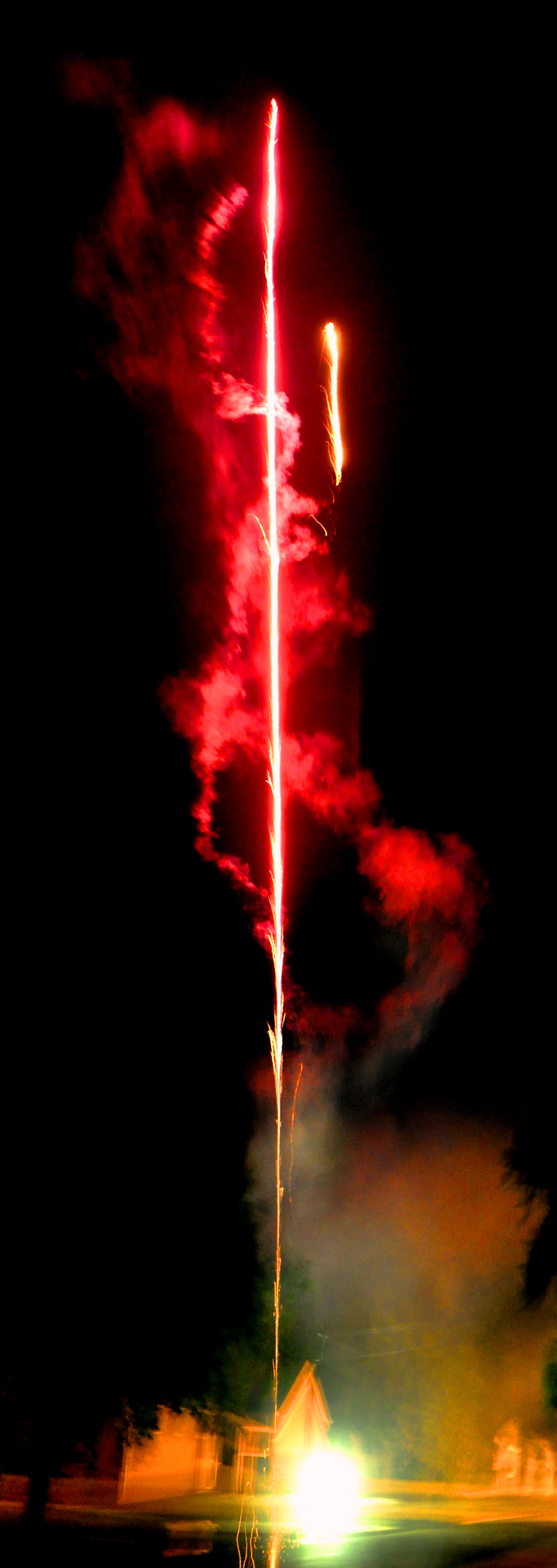 Large colorful fireworks photo