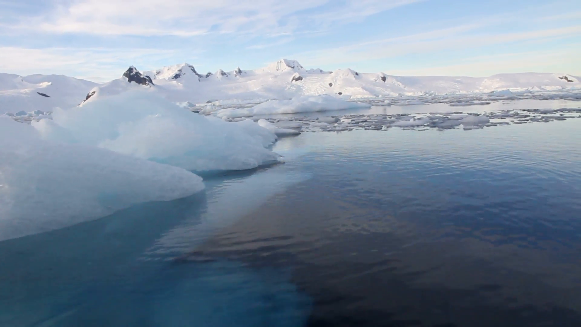 Sailing near a Large Iceberg in Antarctica Stock Video Footage ...