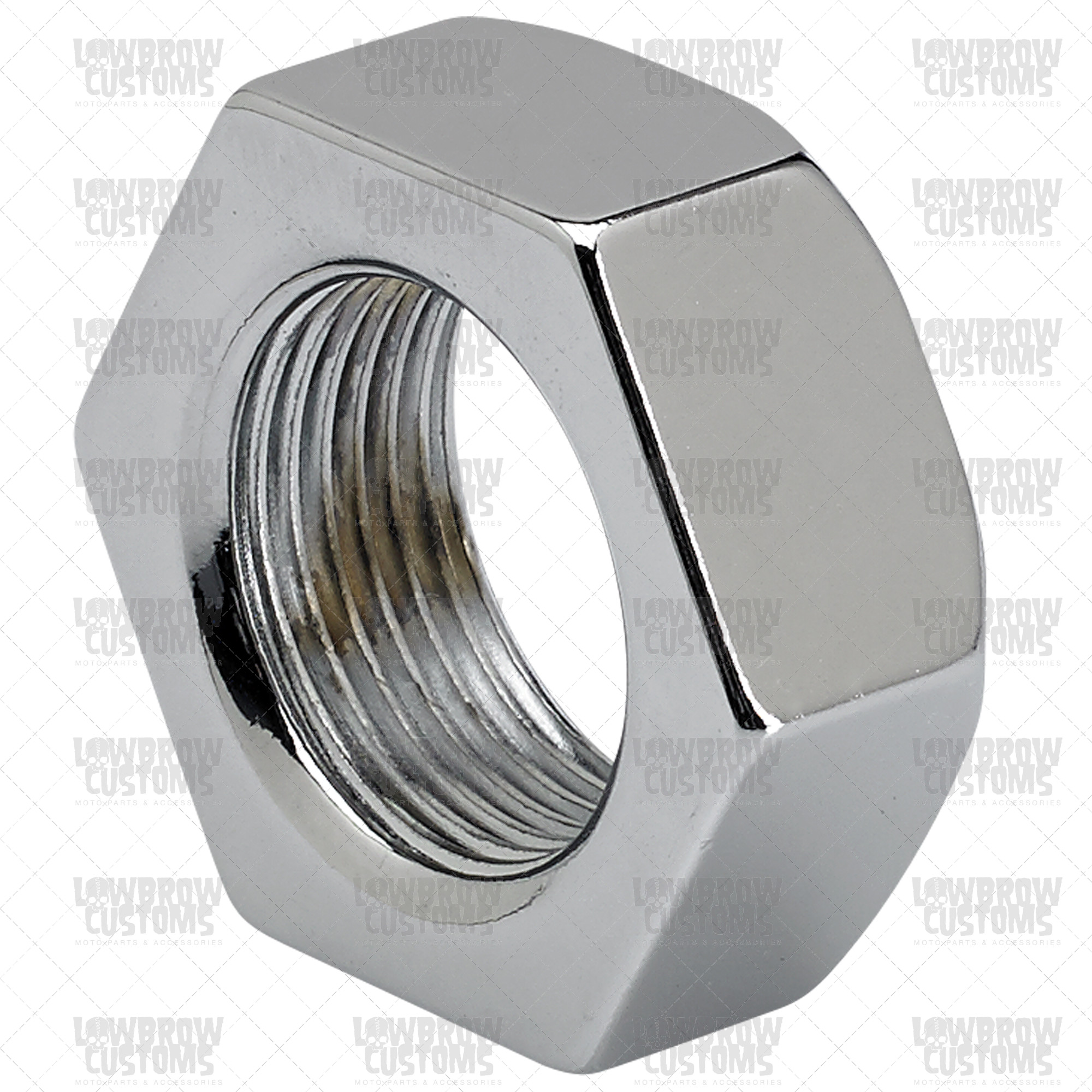 Chrome Nut for Rear Axle Spindle - Thick - 500 / 650 c.c. Triumph ...