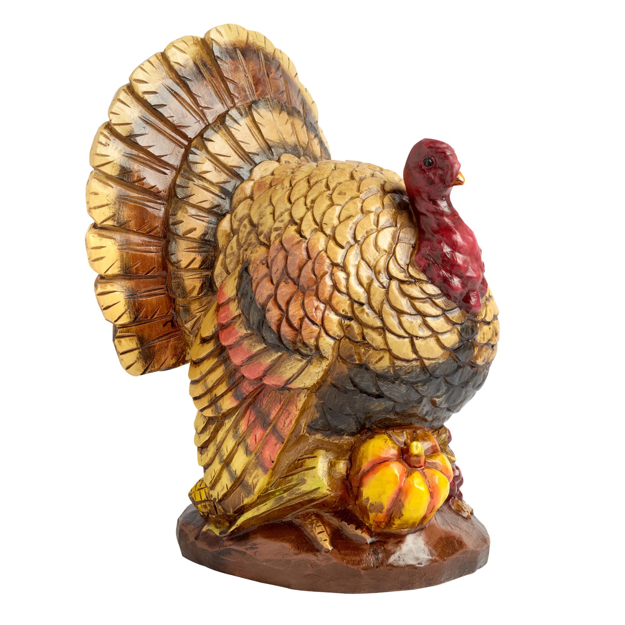 12” Large Turkey Statue | Christmas Tree Shops andThat!
