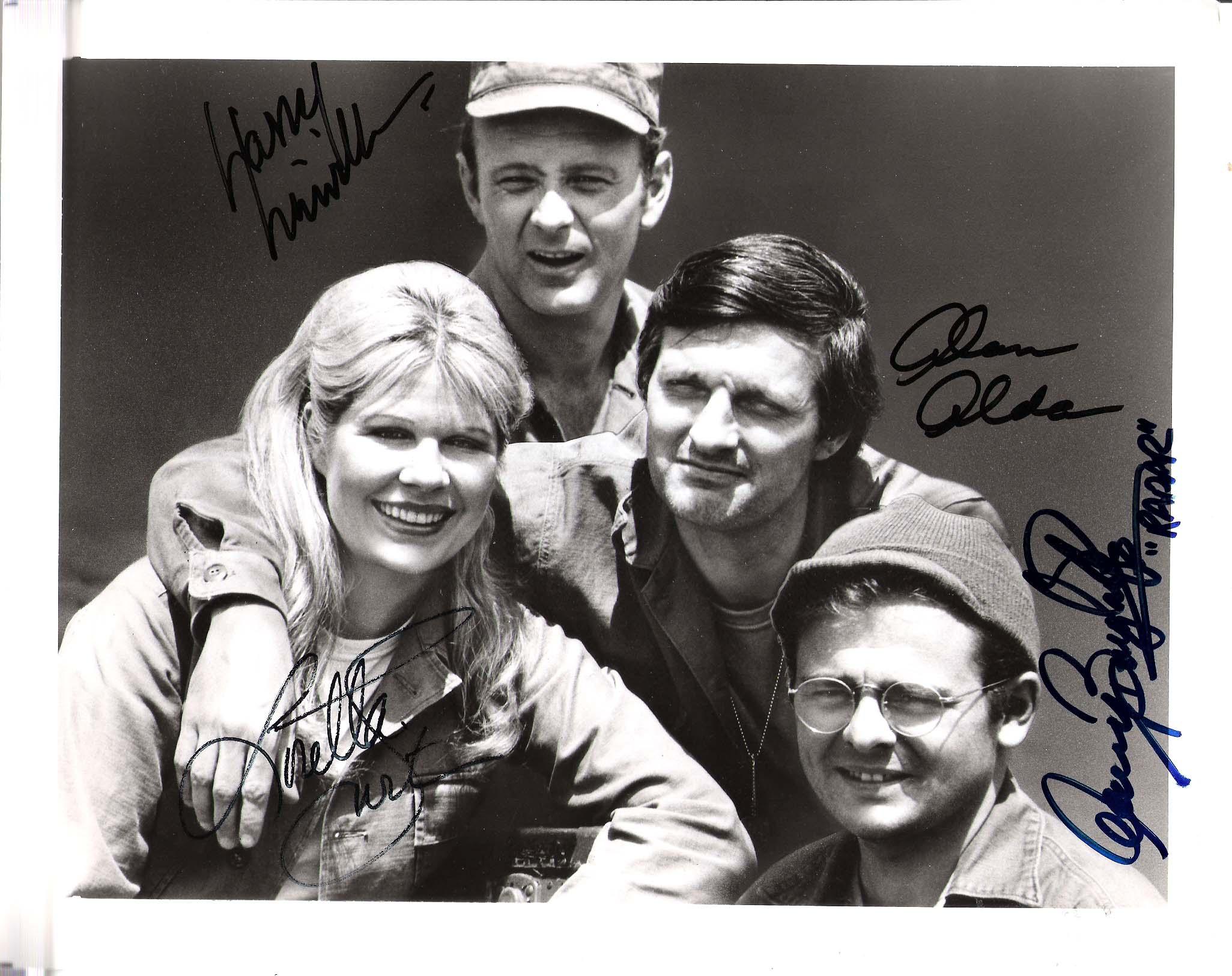 M*A*S*H - Signed by ALAN ALDA, LARRY LINVILLE, GARY BURGHOFF ...
