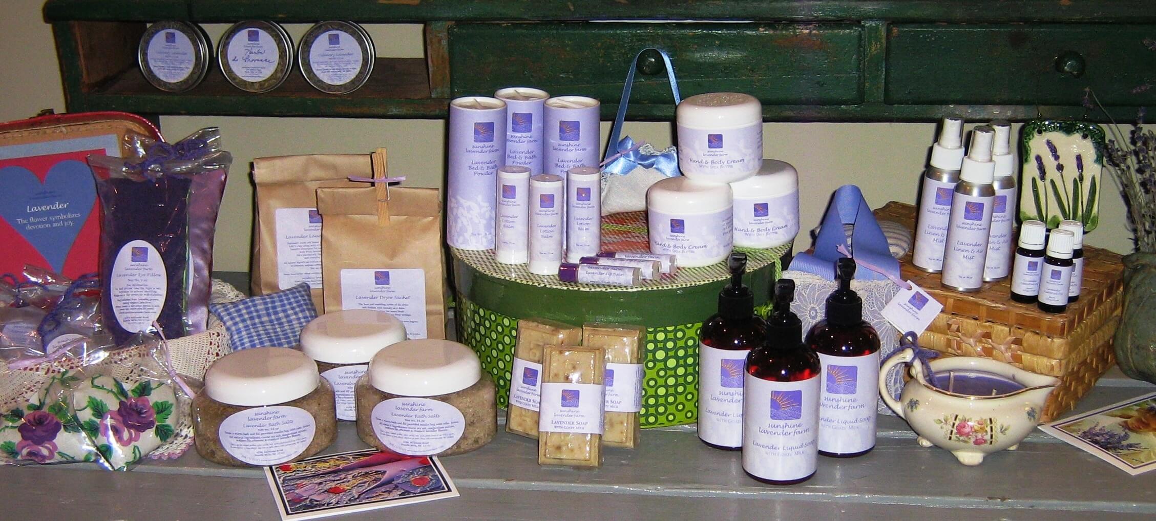 Body, Home & Gifts - sunshine lavender farm