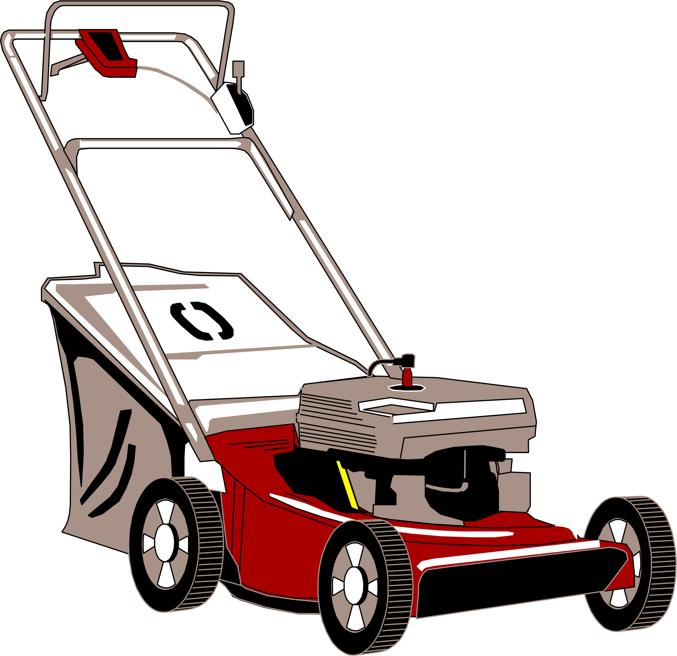lawnmower with bagger Icons PNG - Free PNG and Icons Downloads