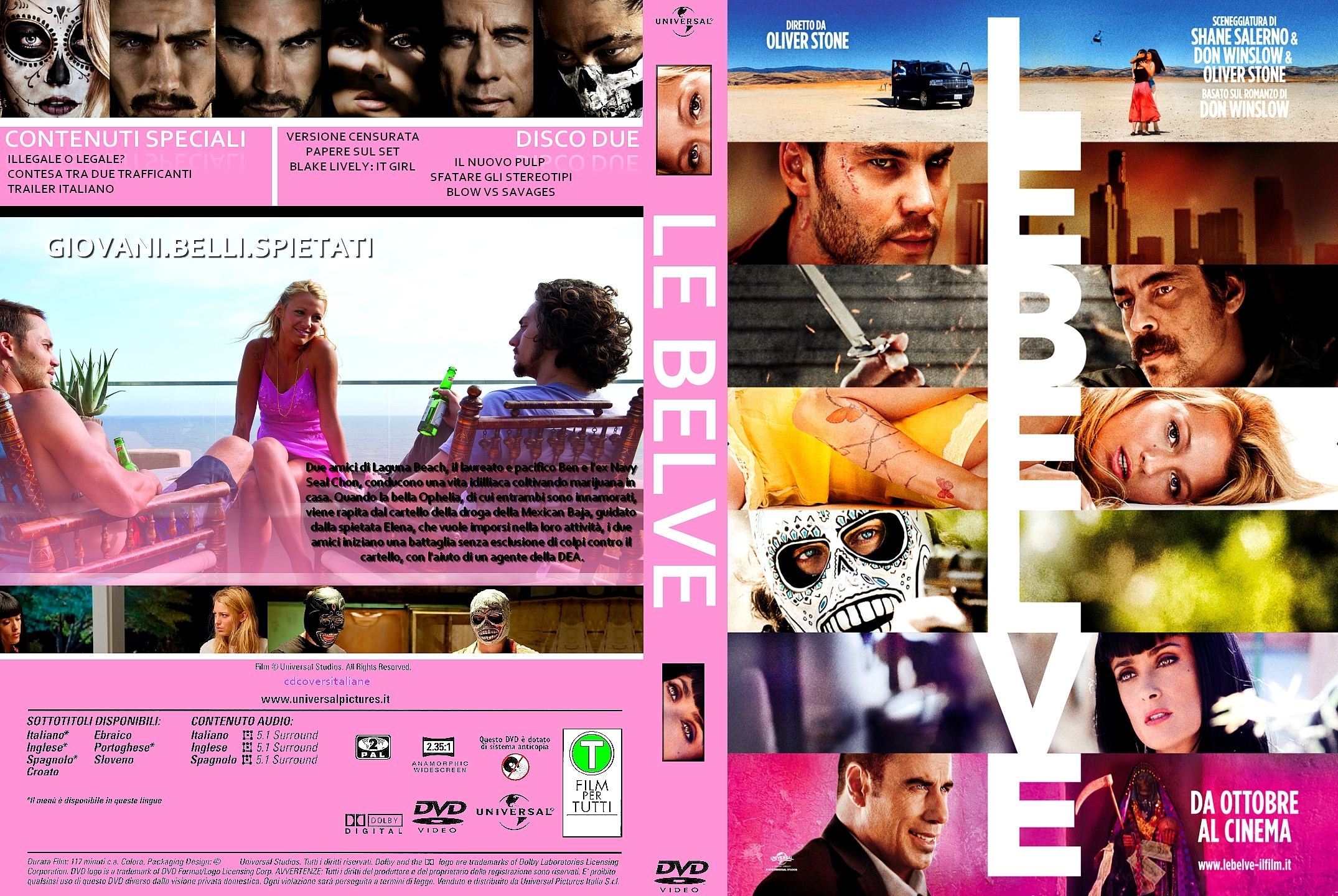 Copertina dvd Le belve, cover dvd Le belve - CopertineDVD.org