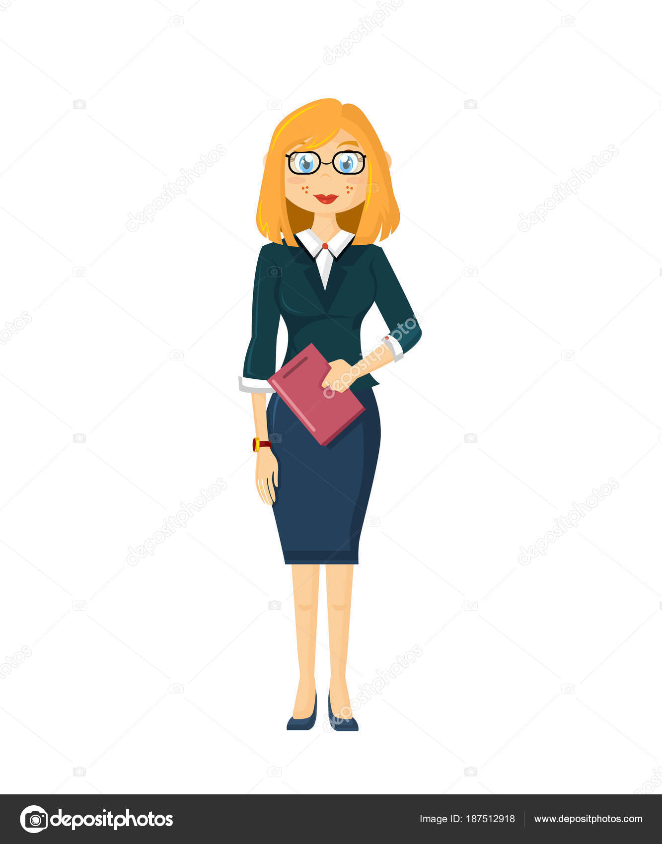 Businesswoman leader, solid girl successful entrepreneur, in strict ...