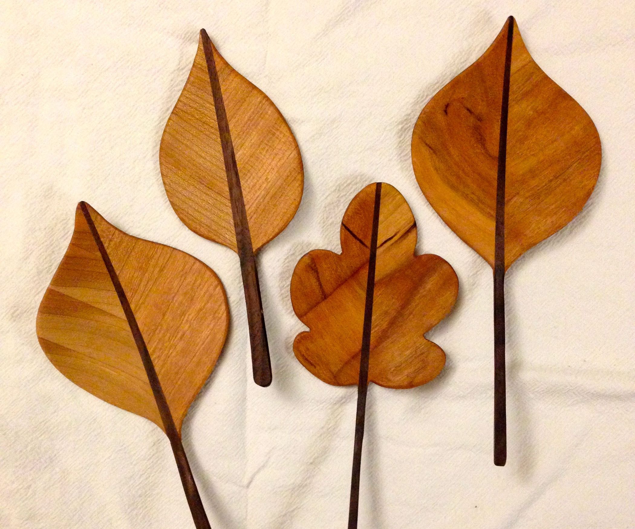 Decorative Leaves From Wood