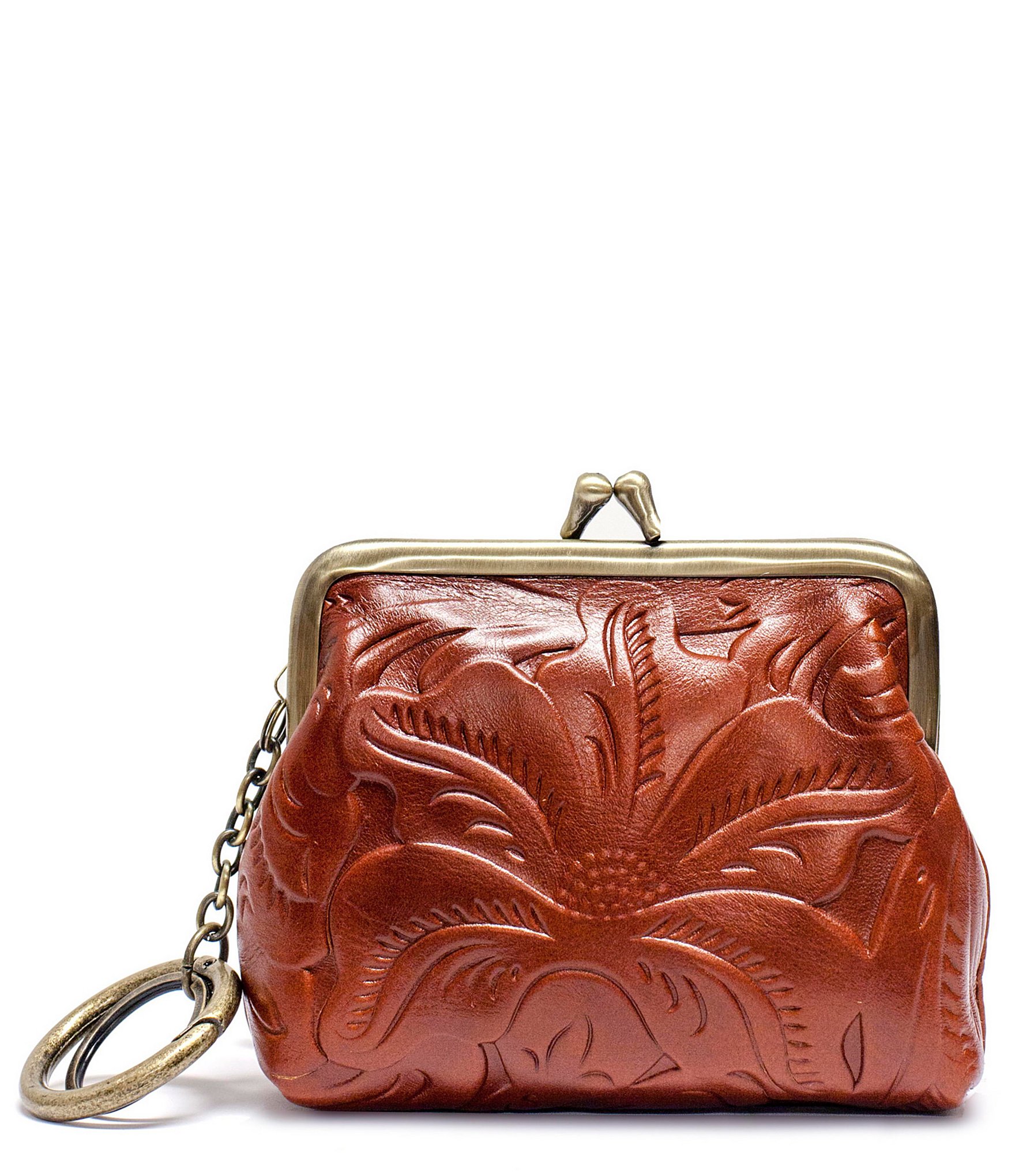 Patricia Nash Borse Tooled Floral-Embossed Coin Purse | Dillards