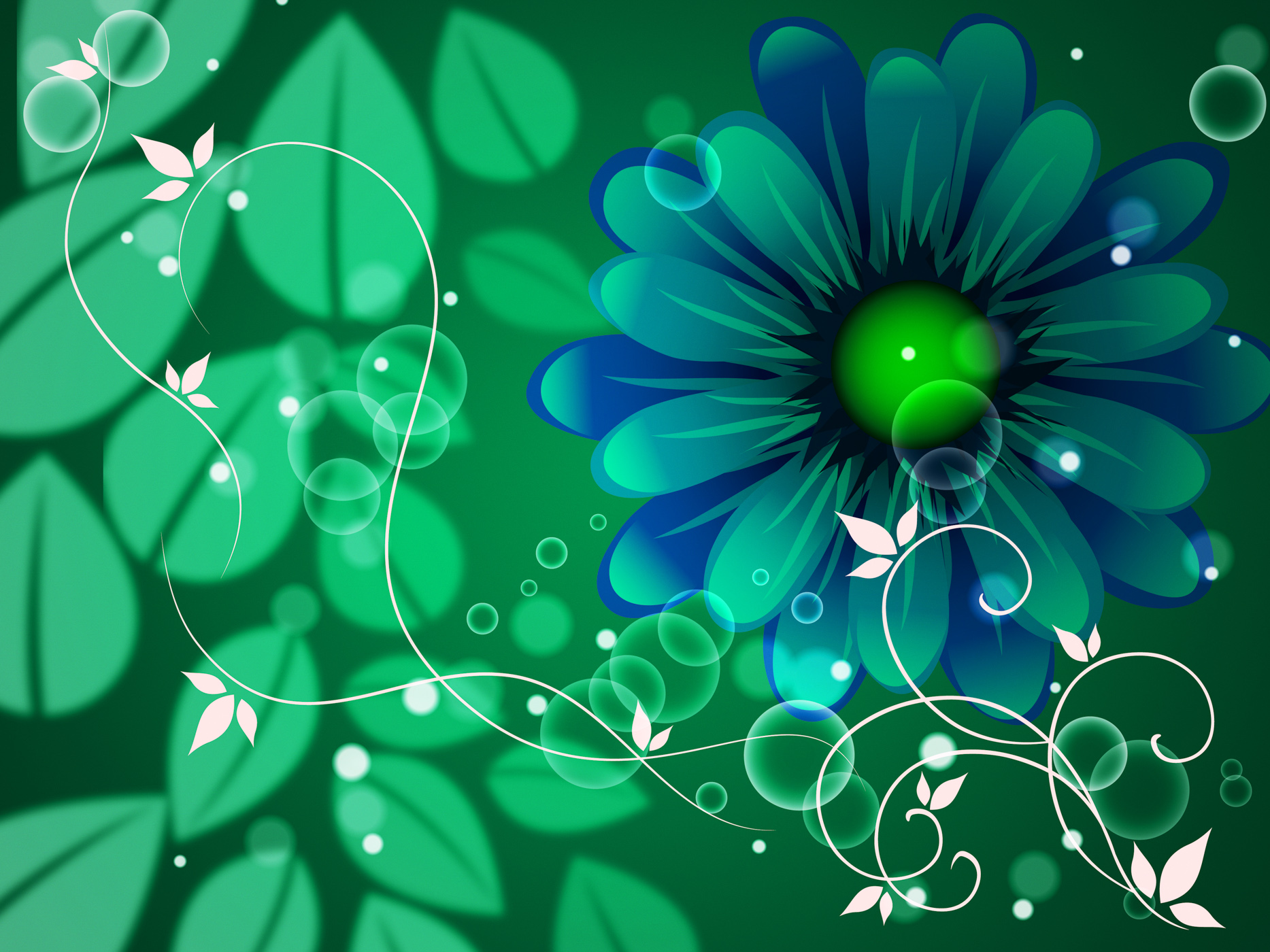 Leaves background means petals blooming and floral photo